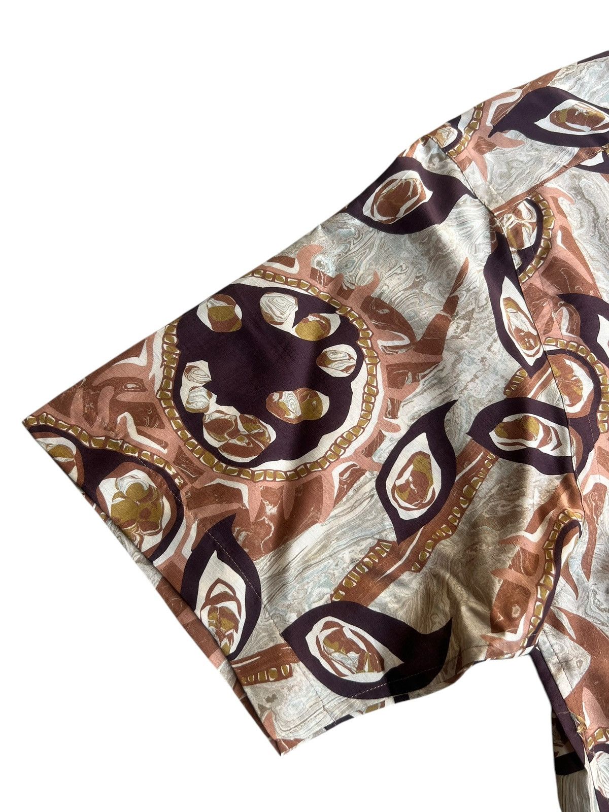 Japanese Brand Vintage 90s Monsieur Nicole Abstract Art 100% Silk Shirt Size US M / EU 48-50 / 2 - 7 Thumbnail