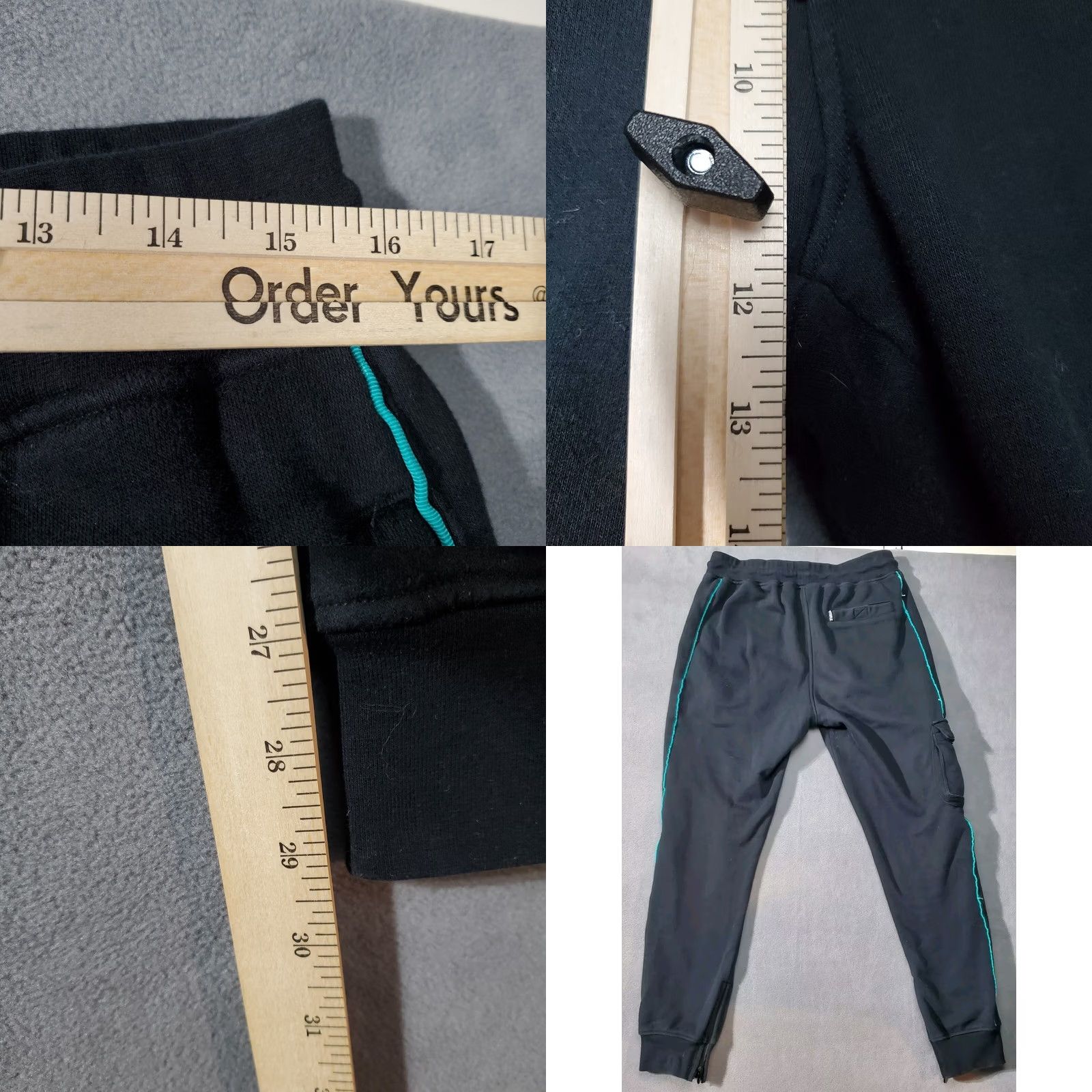 Vintage Staple Pigeon Joggers Sweatpants Mens Medium Black Embroidered Casual Activewear Pants Size US 31 - 8 Thumbnail