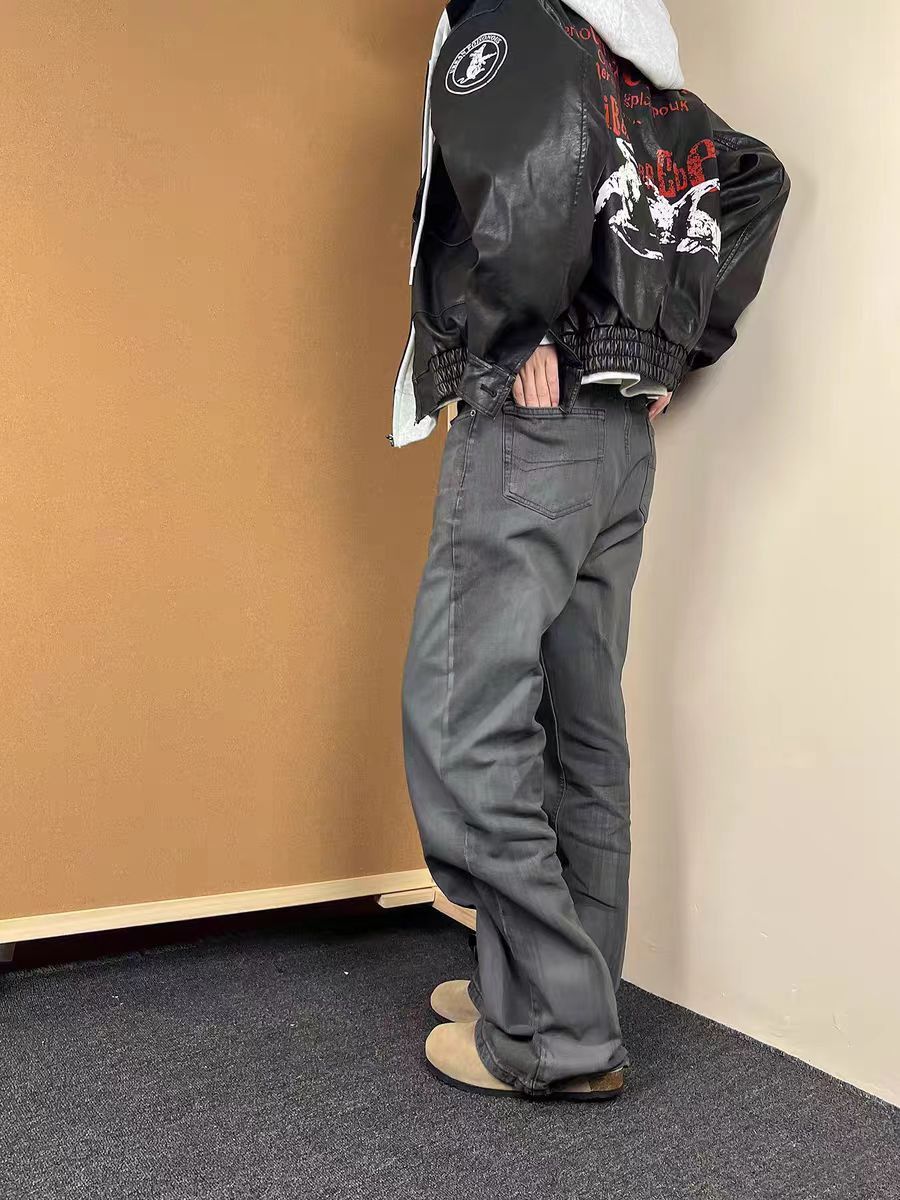 Japanese Brand × Jean Washed and distressed simple micro flare jeans Size US 30 / EU 46 - 2 Thumbnail