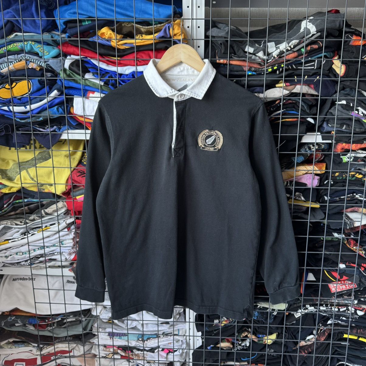 Cotton Traders × Vintage New Zealand Cotton Traders Rugby Long Sleeve Polo Size US M / EU 48-50 / 2 - 1 Thumbnail