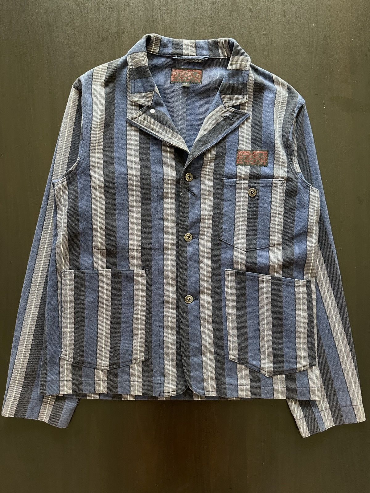 Engineered Garments Engineered Garments Intermediates Striped Work Jacket Size US M / EU 48-50 / 2 - 1 Thumbnail