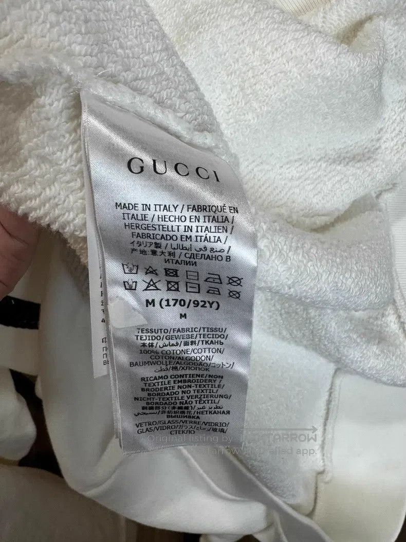 Gucci Gucci White 1921 series rhinestone large logo round-neck s Size US M / EU 48-50 / 2 - 4 Thumbnail