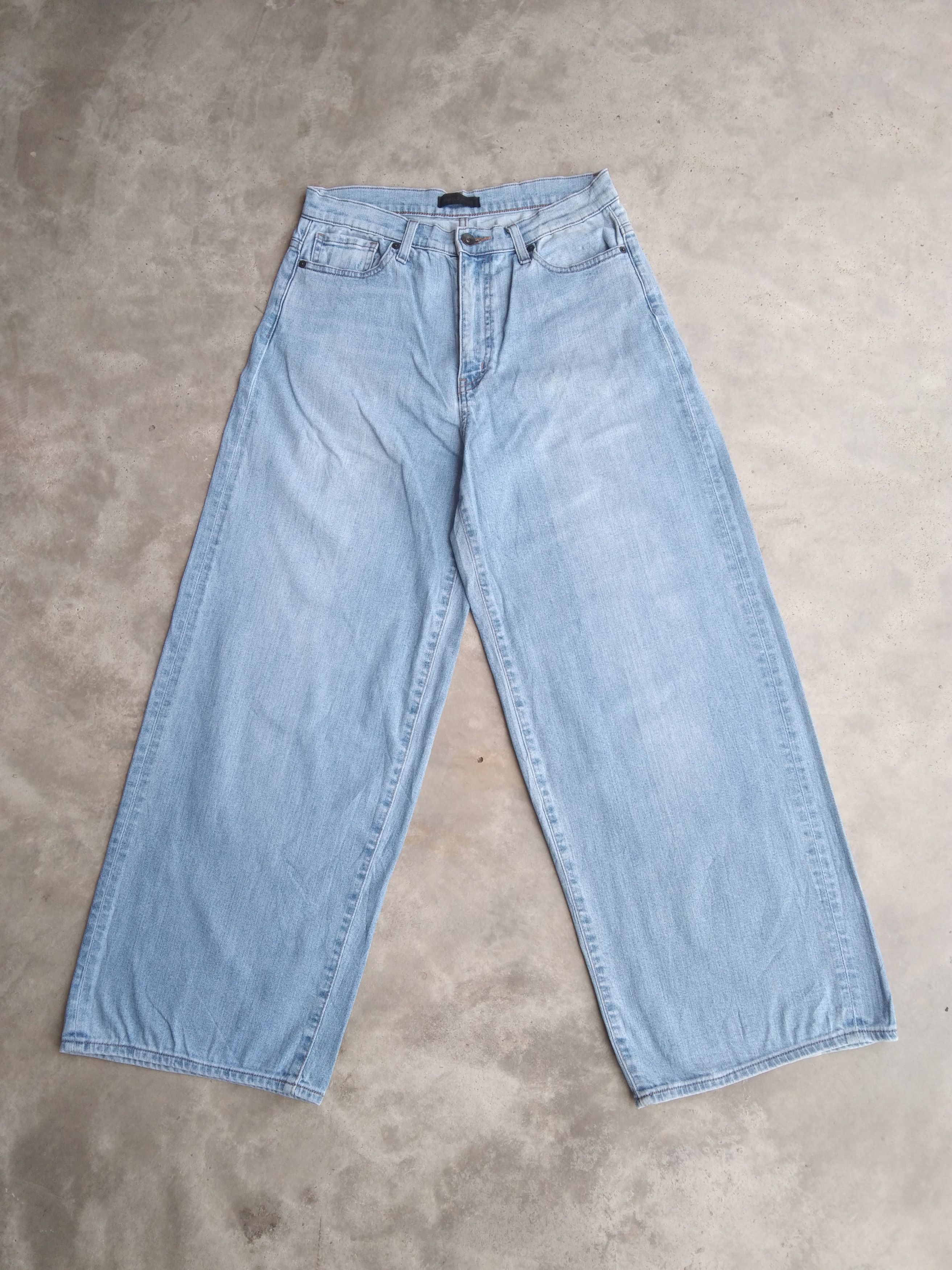 Japanese Uniqlo Wide Straight Baggy Jeans