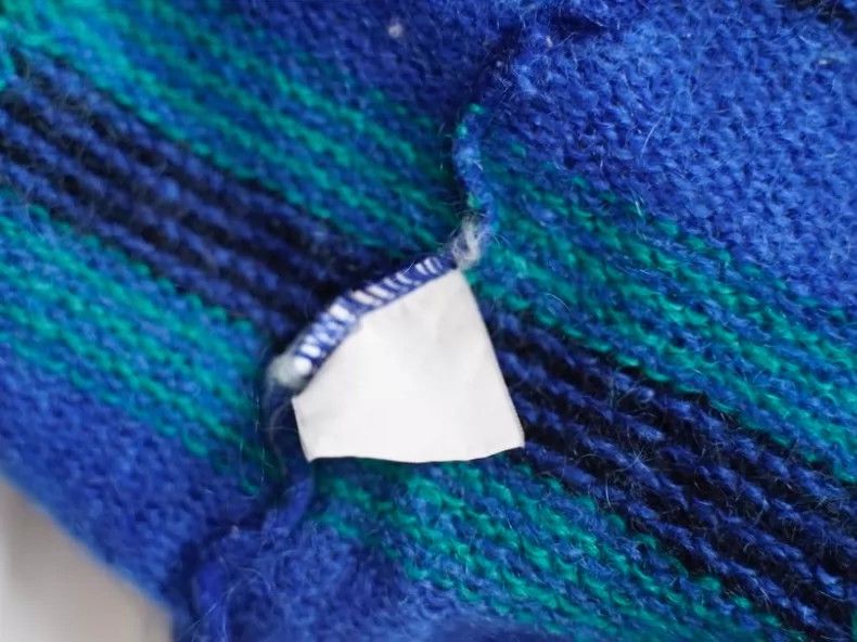 Kenzo KENZO Blue and green checkered horsehair scarf collar coat Size M / US 6-8 / IT 42-44 - 8 Thumbnail