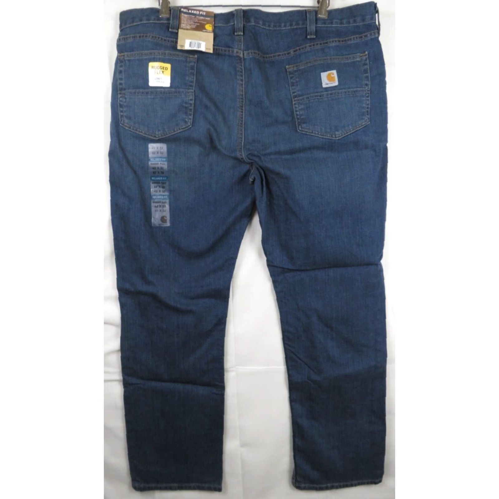 Carhartt NWT Carhartt Jeans 42X32 Denim Relaxed Fit Jeans Men Blue 42 Waist 32 Inseam Work Pants Size US 42 / EU 58 - 5 Thumbnail