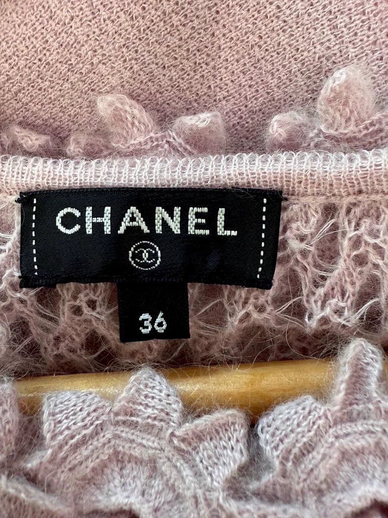Chanel Chanel Pink three-dimensional crochet knitted dress Size XS / US 0-2 / IT 36-38 - 4 Thumbnail
