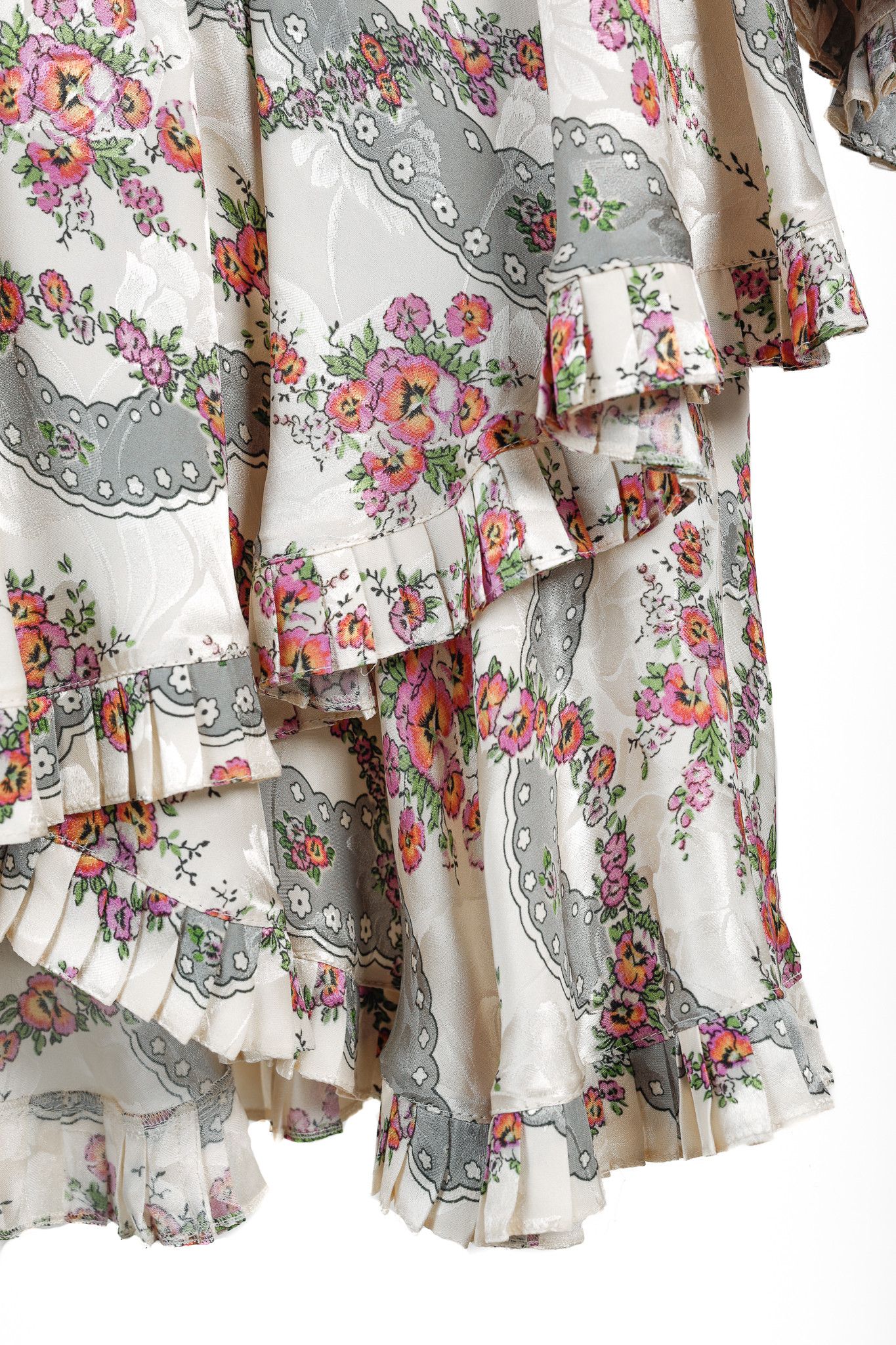 Isabel Marant Isabel Marant Josephine Antique Floral-Print Tie-Neck Dress Size M / US 6-8 / IT 42-44 - 11 Thumbnail