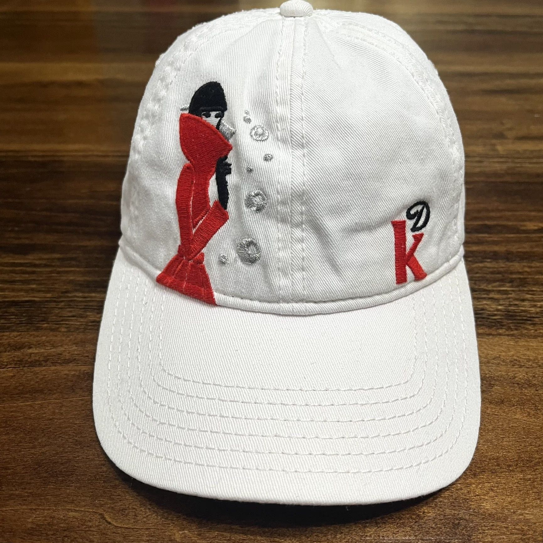 Vintage Coca Cola Diet Coke Hat Cap White Strap Back Adjustable DK Lady In A Coat Size ONE SIZE - 2 Thumbnail
