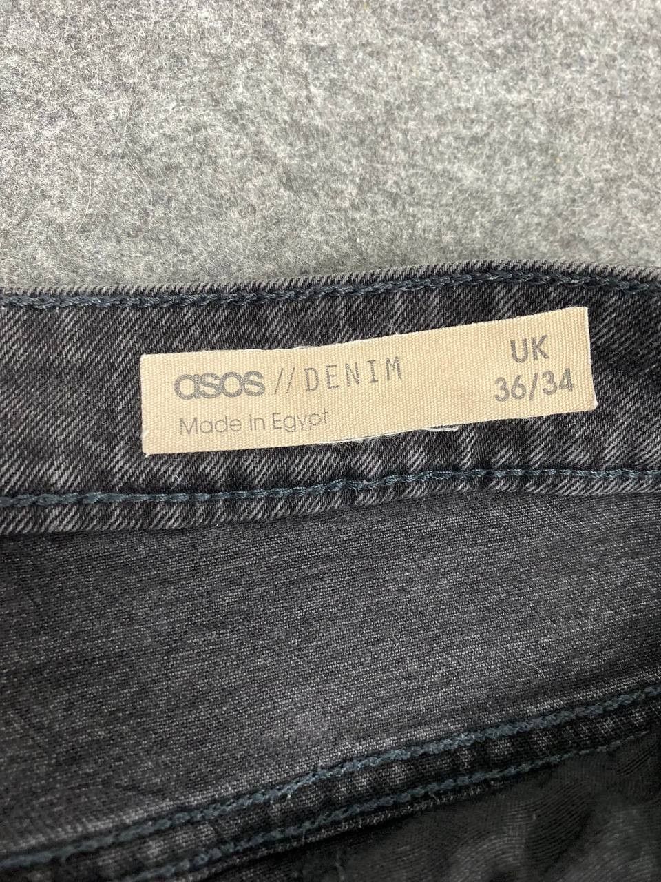 Asos asos black distressed denim nice design Size US 37 - 10 Thumbnail