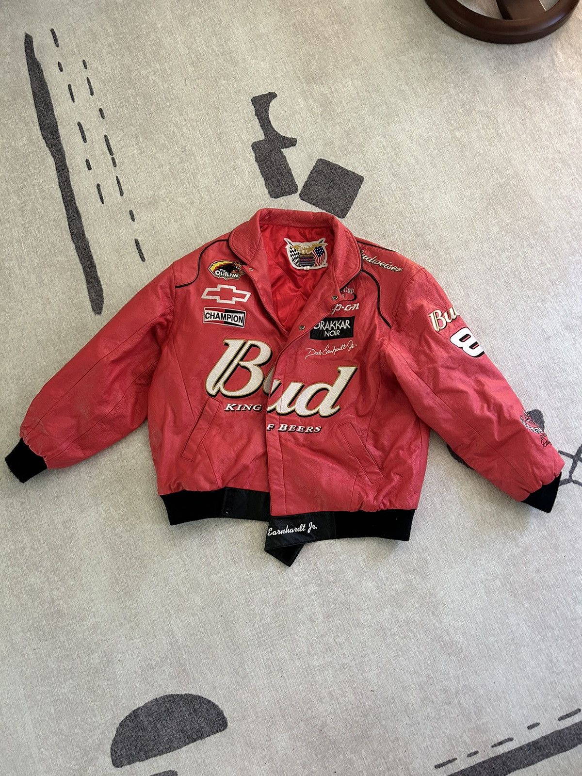 Jeff Hamilton Vintage Budweiser Red Jacket hotsell