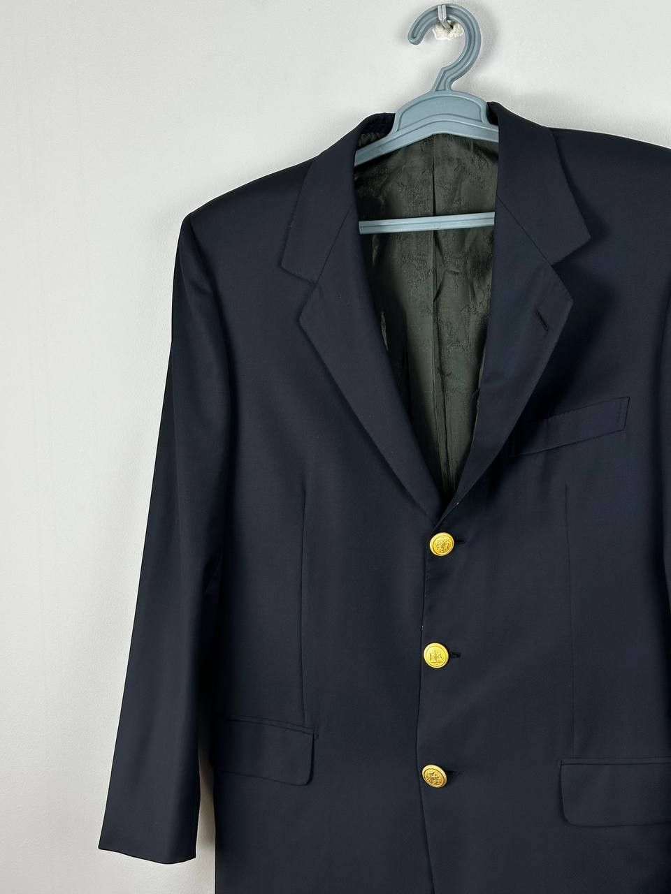 Brioni Vintage Brioni Luxury Wool Navy Blazer Made In Italy Size 50S - 3 Thumbnail