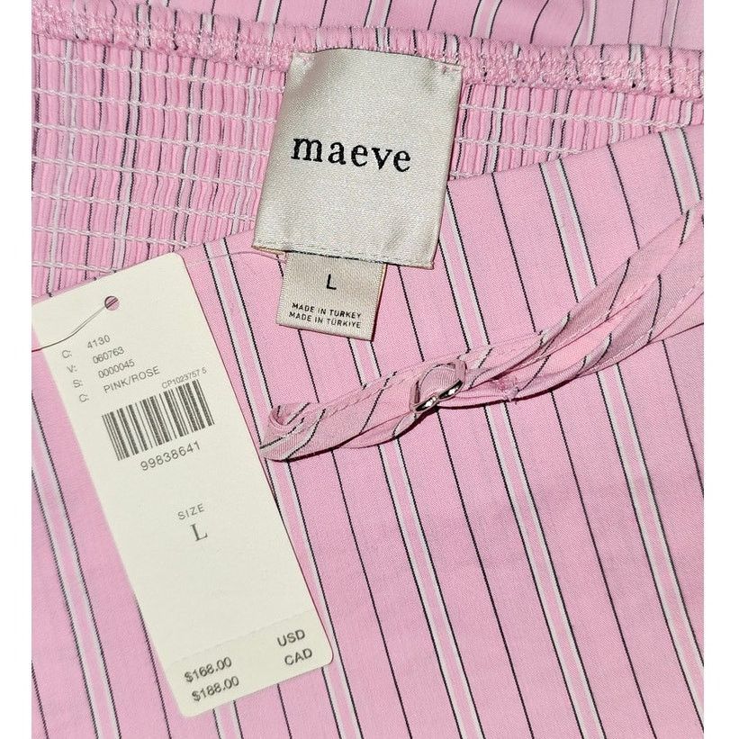 Anthropologie NWT Maeve Sleeveless Fitted A-Line Midi Dress $168 LARGE Size L / US 10 / IT 46 - 5 Thumbnail
