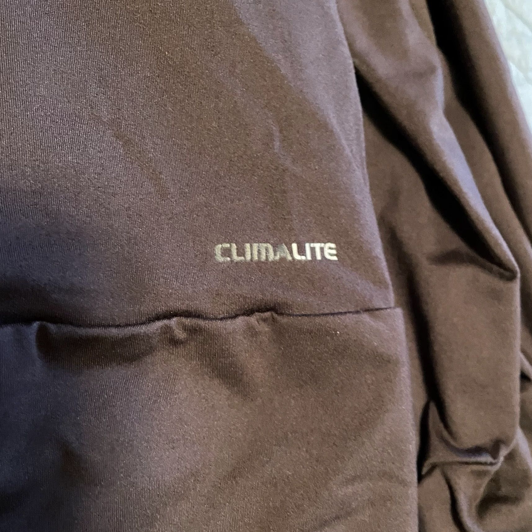 Adidas Adidas Clima365 Women's Track Jacket L Brown Solid Pockets Lightweight Zip Running Gym Training Reg. Womens Size L / US 10 / IT 46 - 7 Thumbnail