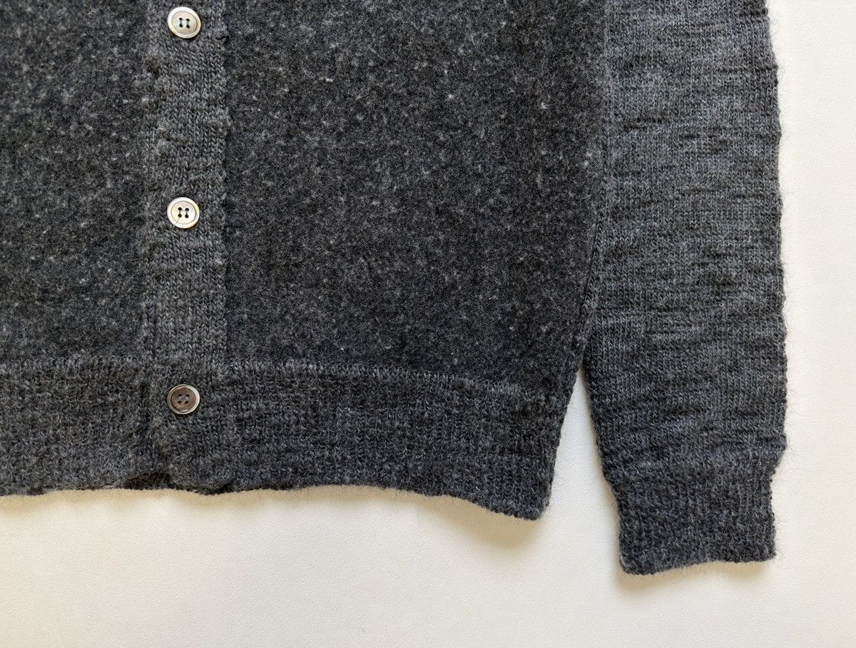 Comme des Garcons A/W 23 Brushed Dark Grey Wool Cardigan Size US M / EU 48-50 / 2 - 8 Thumbnail