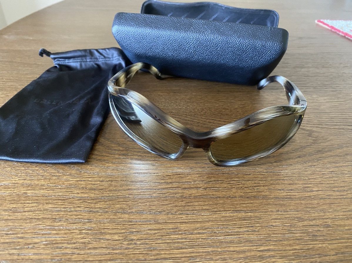 Balenciaga Balenciaga Tortoiseshell Fennec Oval Sunglasses Size ONE SIZE - 3 Thumbnail