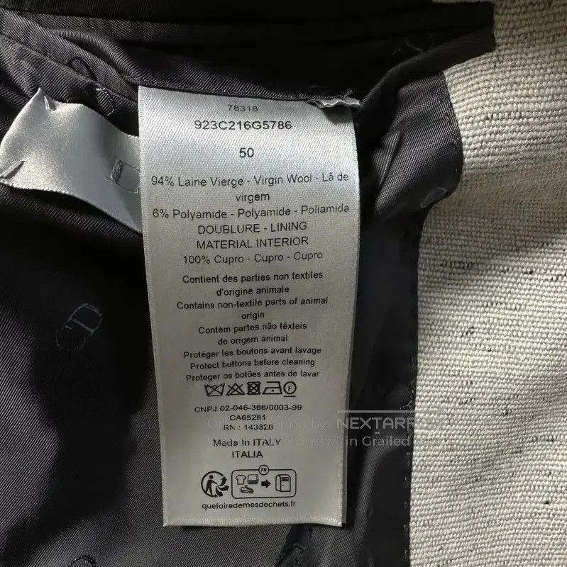 Dior Dior Light Gray Wool Blend Long Coat . Size US L / EU 52-54 / 3 - 6 Thumbnail