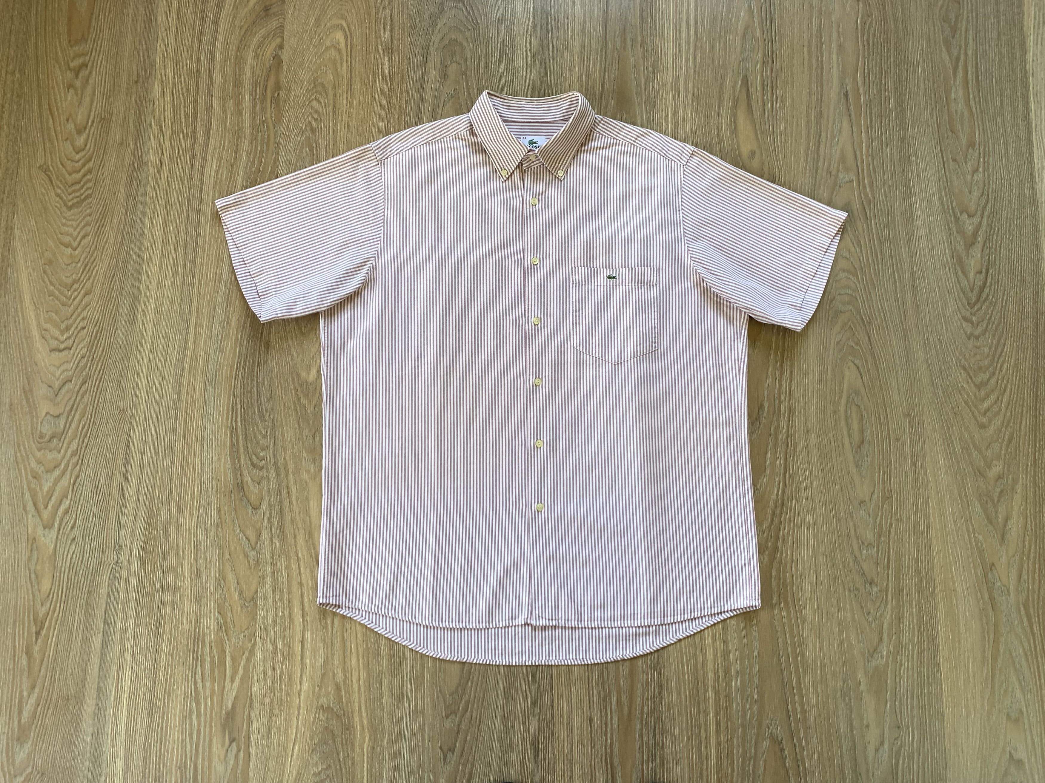 Lacoste Vintage Lacoste Striped Short Sleeve Shirt Size US S / EU 44-46 / 1 - 1 Thumbnail