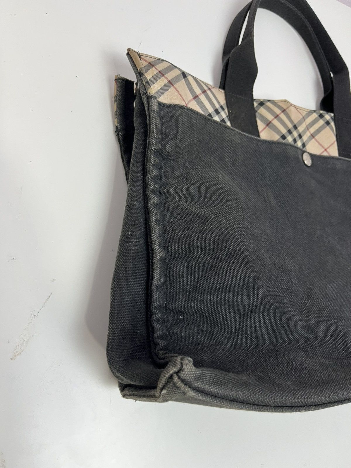 Burberry Burberry London Blue Label Nova Check Camvas Tote Bag Size ONE SIZE - 9 Thumbnail