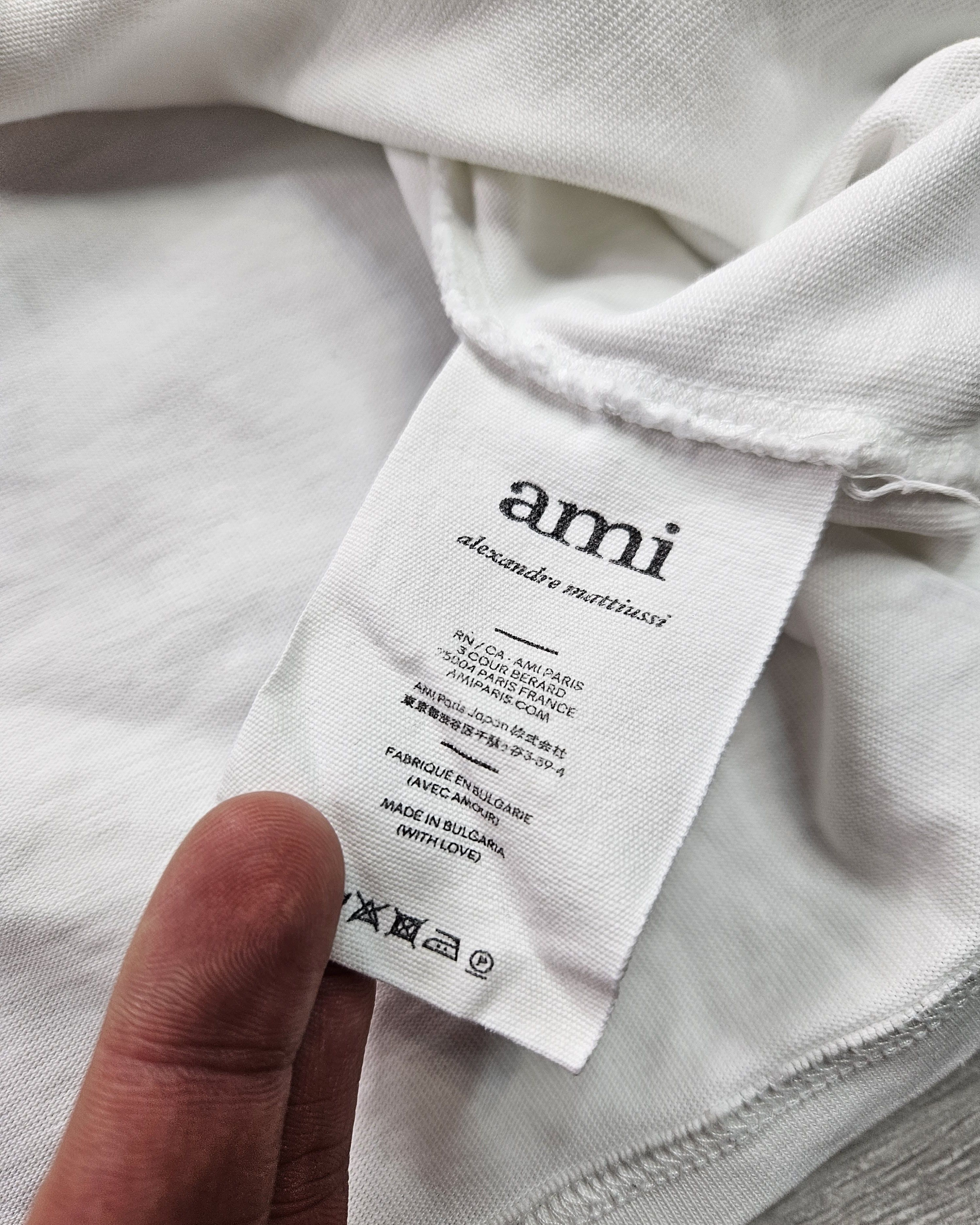 AMI Ami Paris white tee tshirt Size US S / EU 44-46 / 1 - 5 Thumbnail