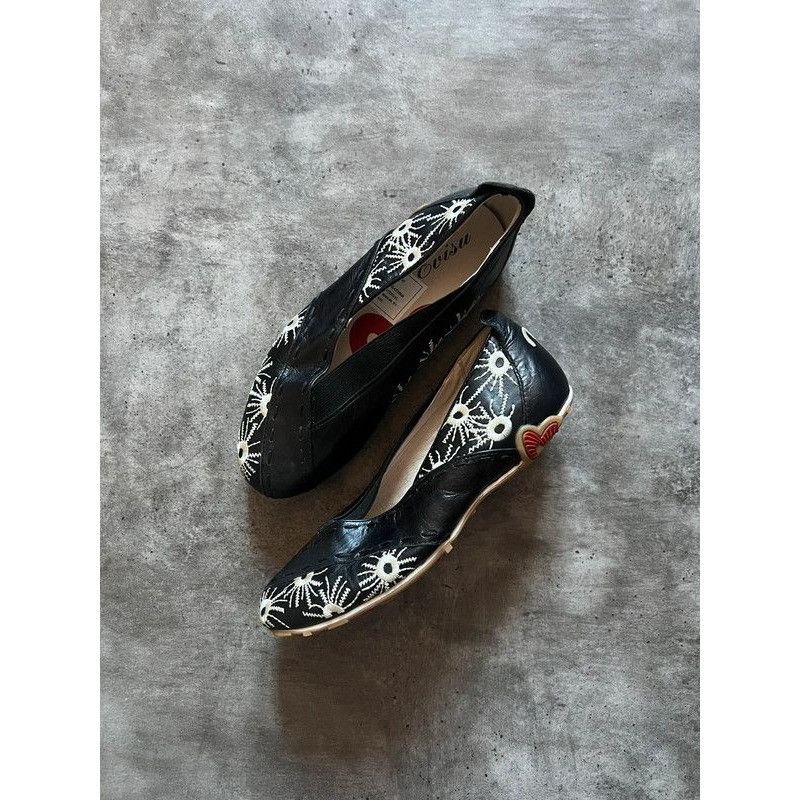 Designer × Evisu × Japanese Brand Evisu Embroidered Ballet Flats Size US 6 / IT 36 - 1 Thumbnail