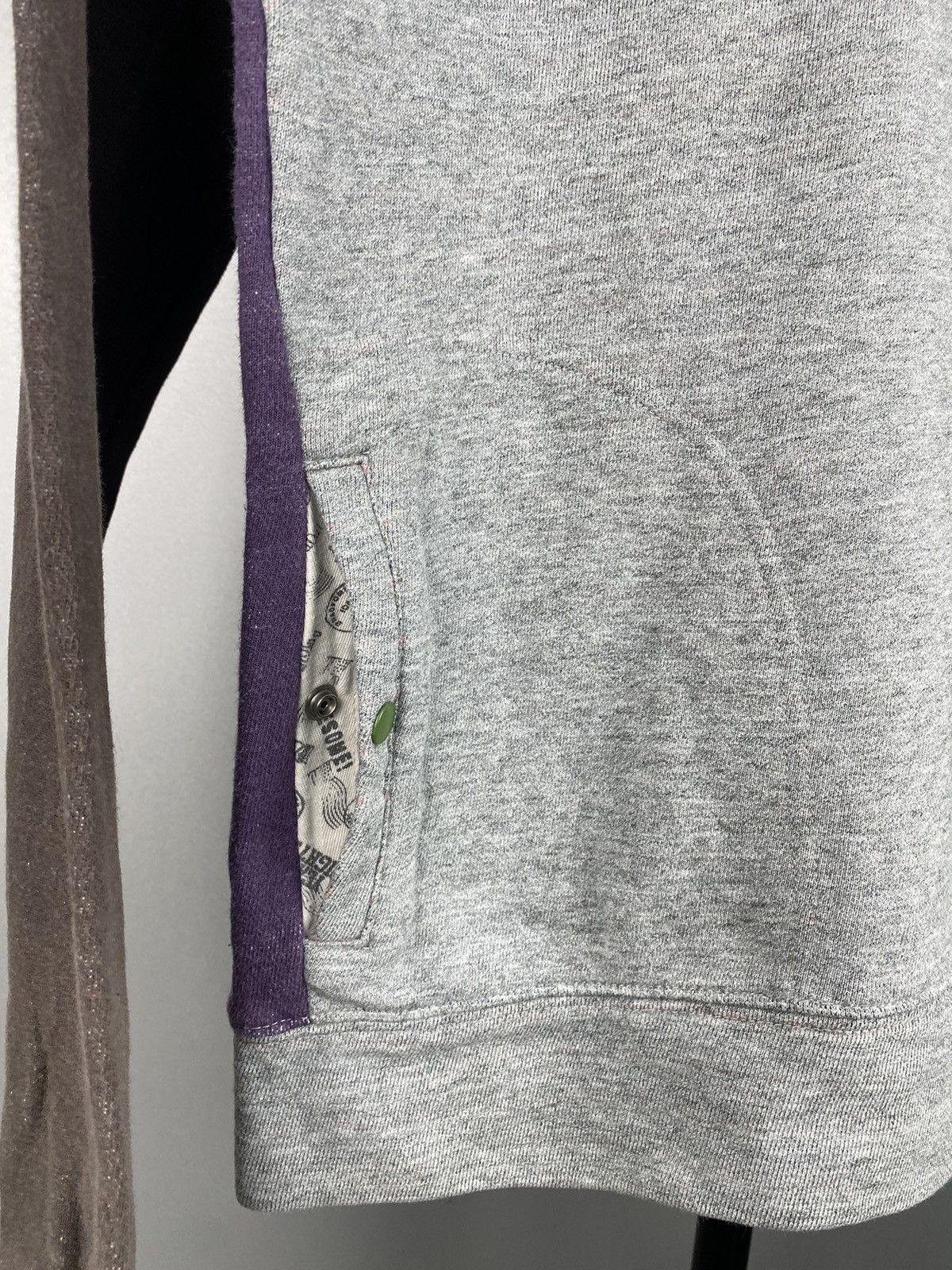 Japanese Brand Kriff Mayer Multicolor Raglan Sweater Size US S / EU 44-46 / 1 - 5 Thumbnail