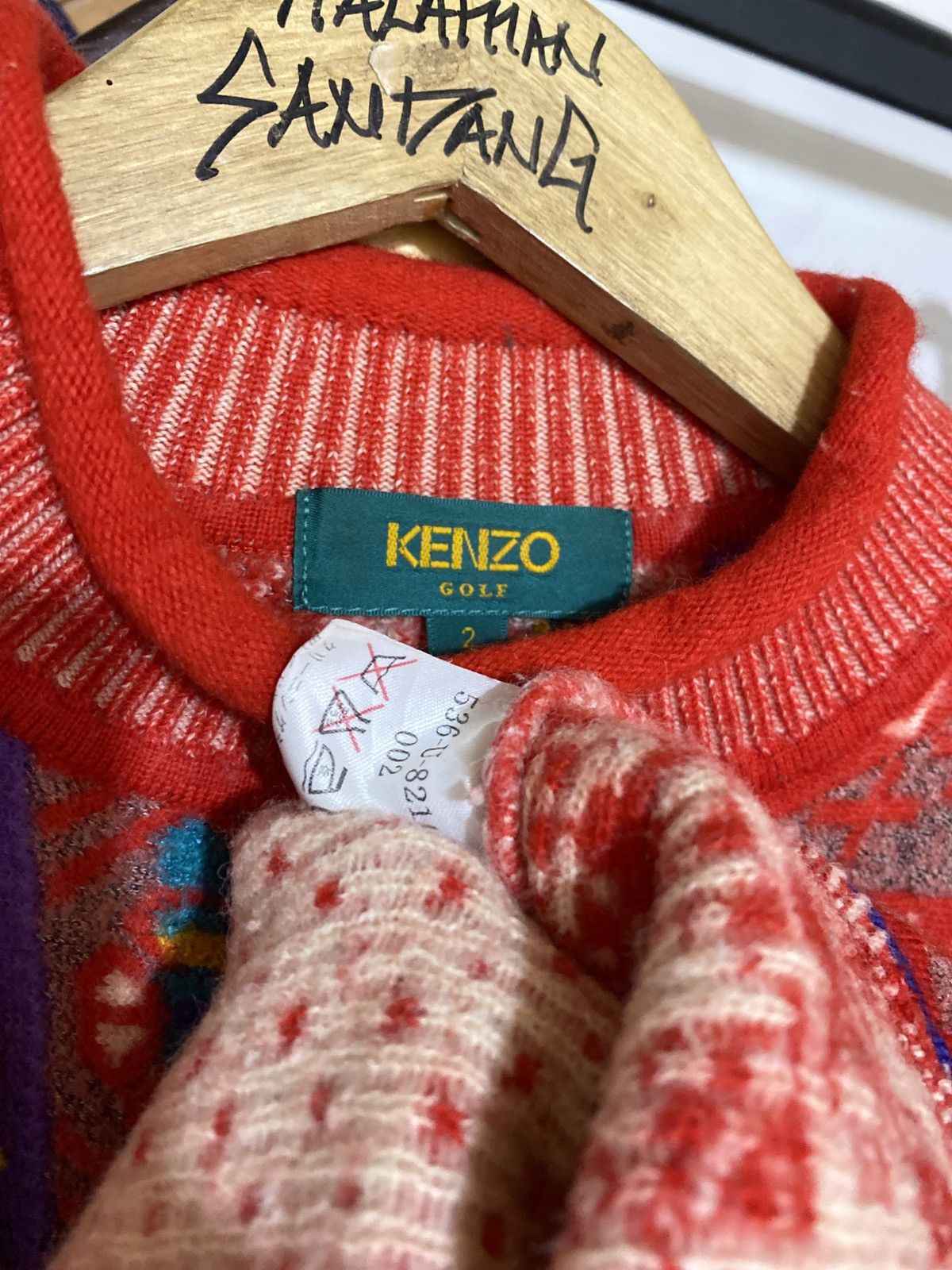 Kenzo × Vintage Vintage Kenzo Patchwork Knitwear Size M / US 6-8 / IT 42-44 - 4 Thumbnail