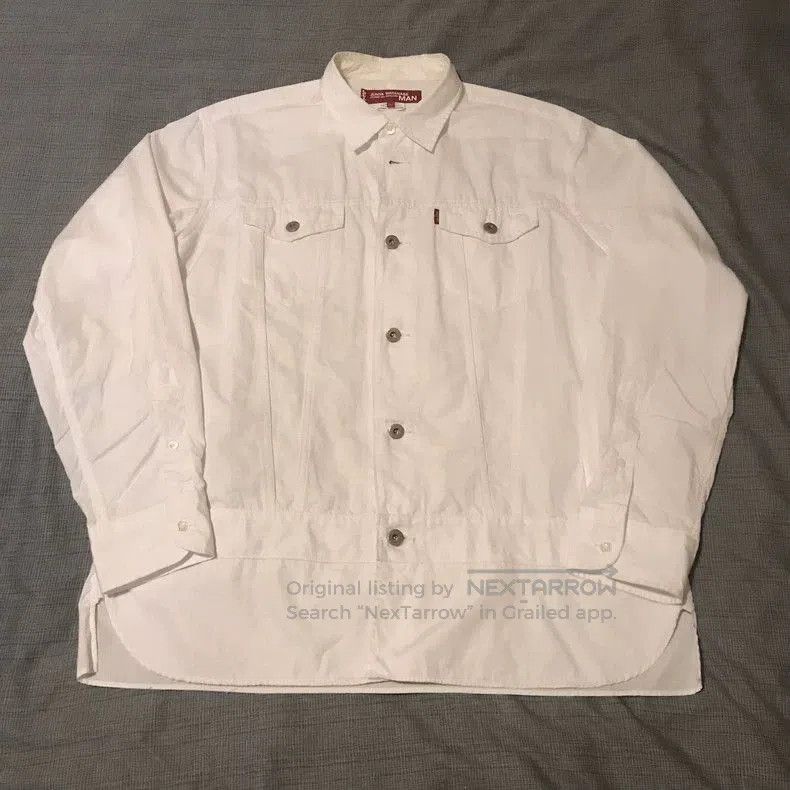 Junya Watanabe JUNYA WATANABE x Levi's White Shirt Jacket. Size US L / EU 52-54 / 3 - 1 Thumbnail