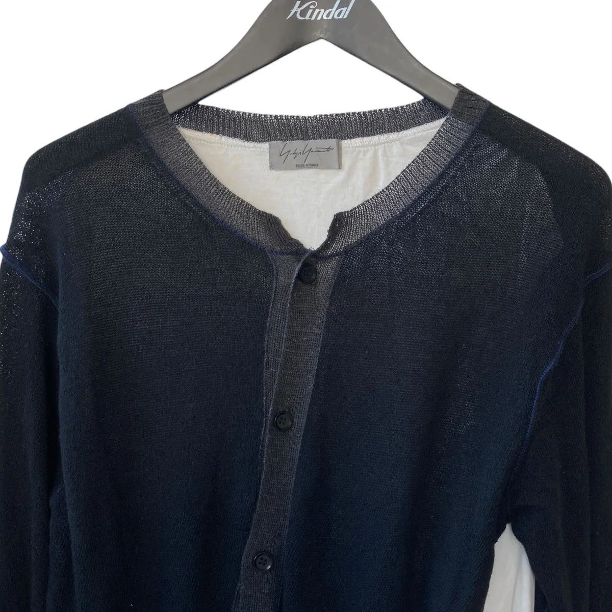 Yohji Yamamoto Yohji Yamamoto pour homme/14SS Linen Blend Switch Cardigan Size US L / EU 52-54 / 3 - 3 Thumbnail