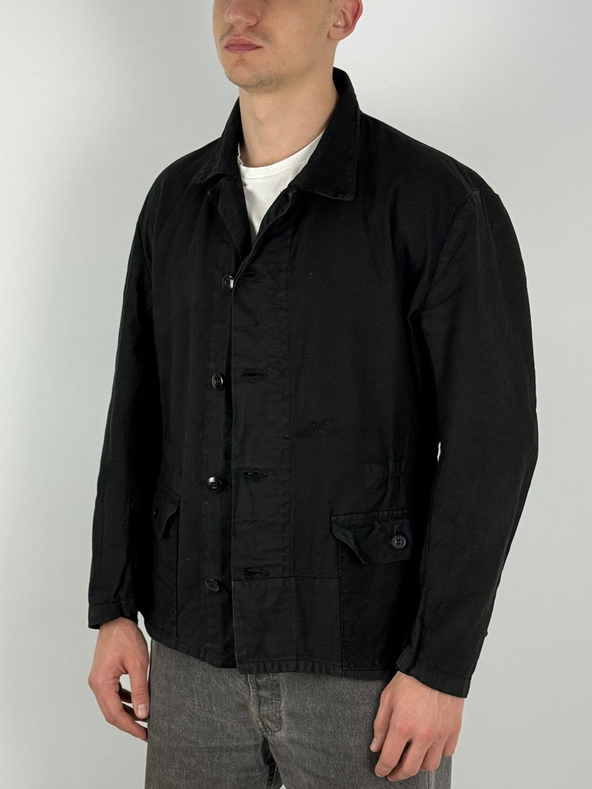 Vintage 1970’s Vintage Swedish Army Work Jacket Size US M / EU 48-50 / 2 - 2 Thumbnail