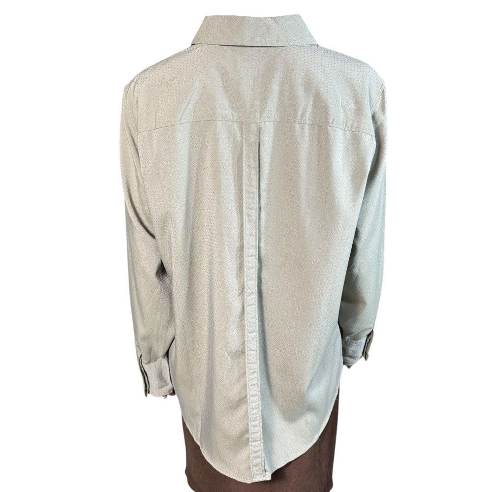 Chicos NWT New $80 Chico's Silky Soft Dobby Half-Placket Shirt Siz Size L / US 10 / IT 46 - 5 Thumbnail