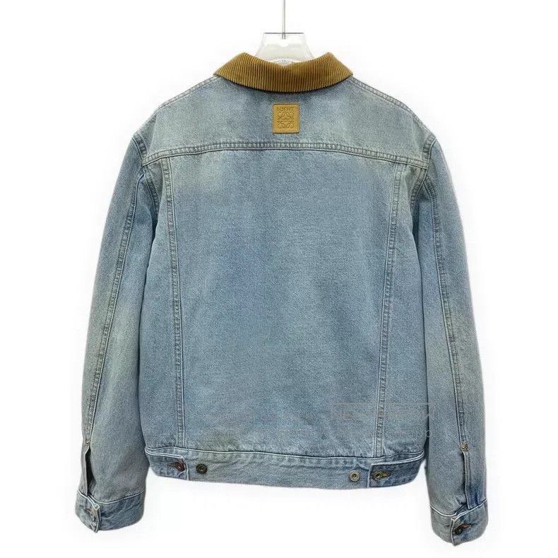 Loewe Loewe 22 Model Light Blue Cotton Collared Single-breasted Size US XS / EU 42 / 0 - 2 Thumbnail