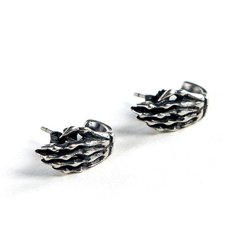 Jewelry Skull Future Earrings One Pairs Chrome Jewelry Size ONE SIZE - 6 Thumbnail