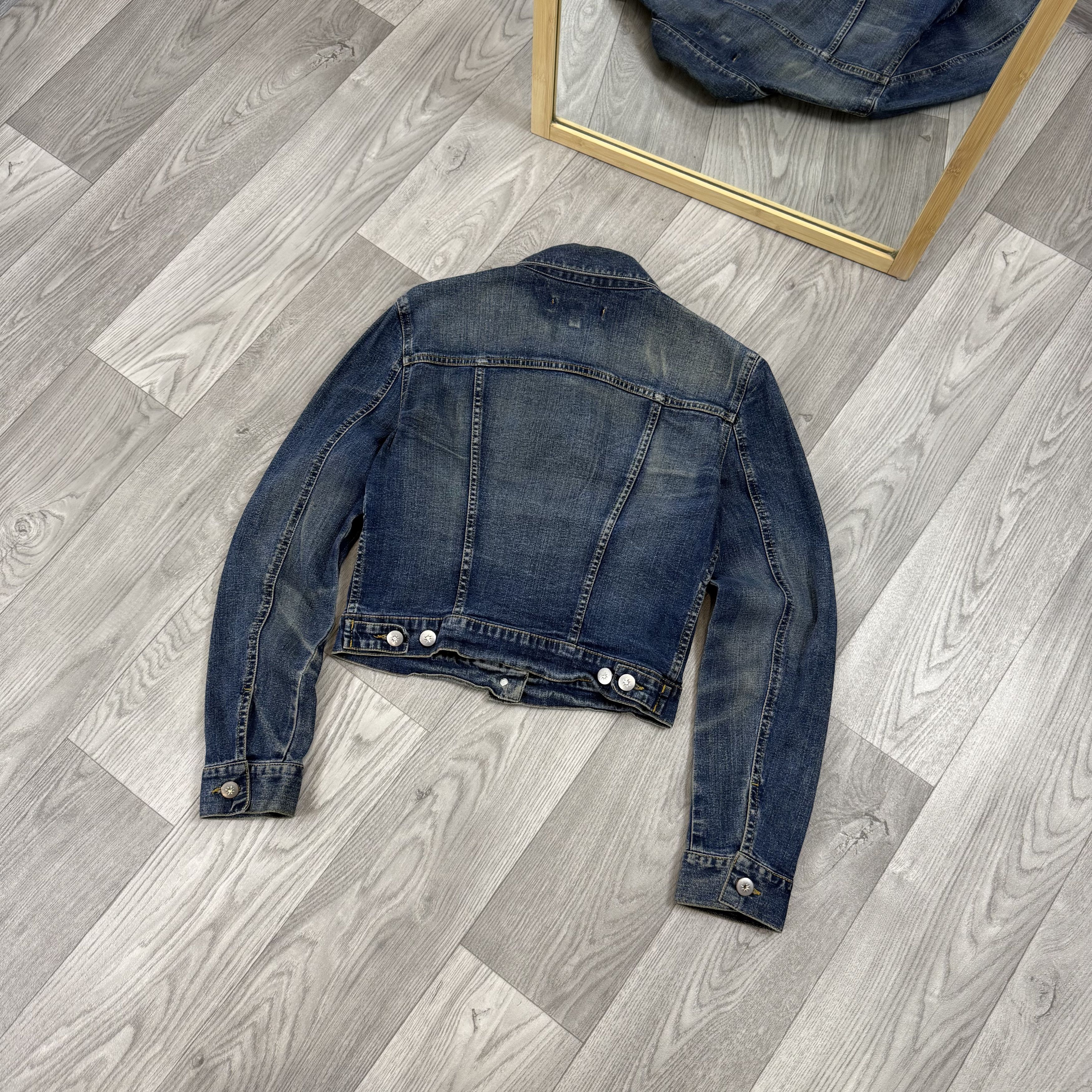 See by Chloe Vintage See By Chloe Blue Croppped Denim Trucker Jacket Size S / US 4 / IT 40 - 8 Thumbnail
