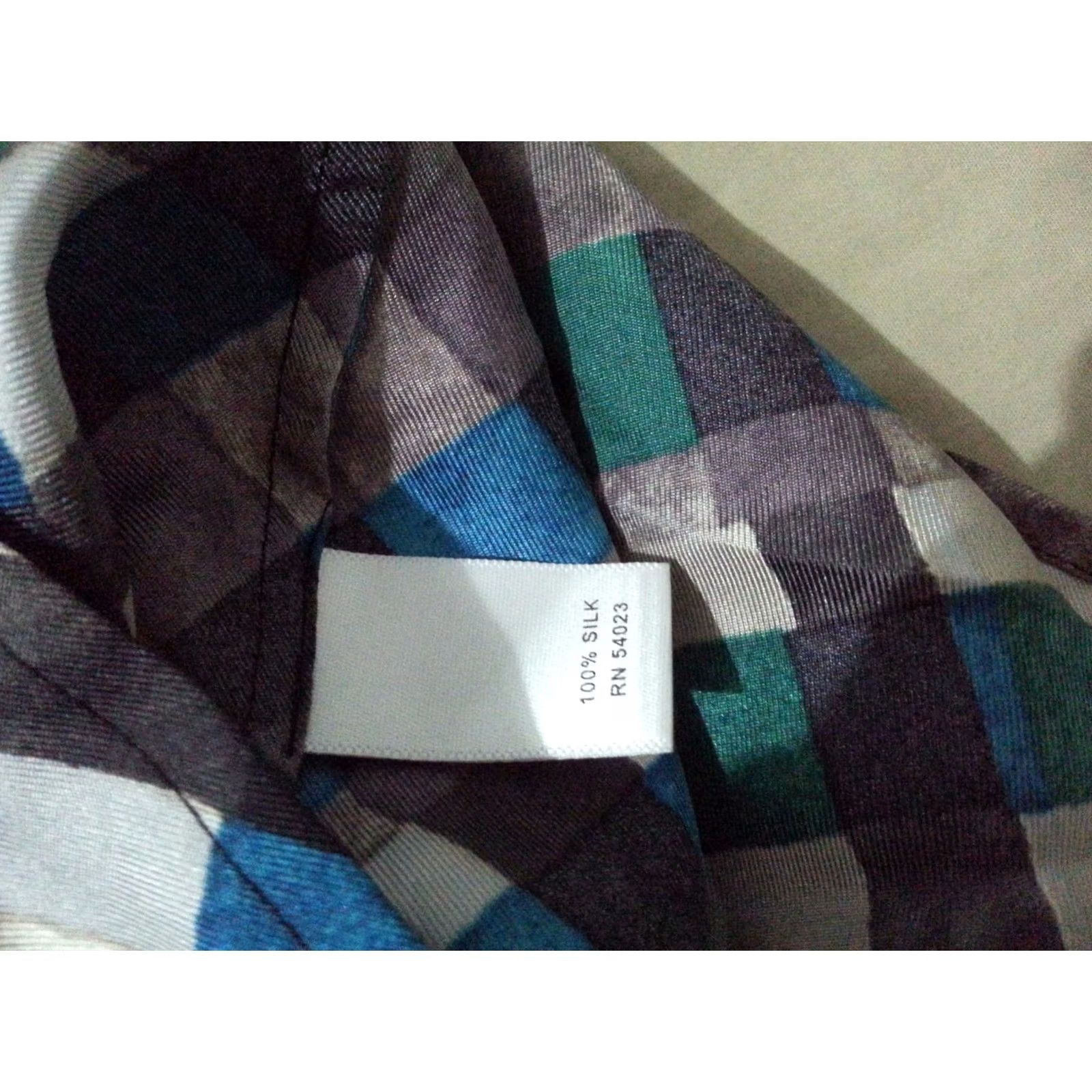 Banana Republic Womens Banana Republic Silk Blouse S Small Blue Green Size S / US 4 / IT 40 - 4 Thumbnail
