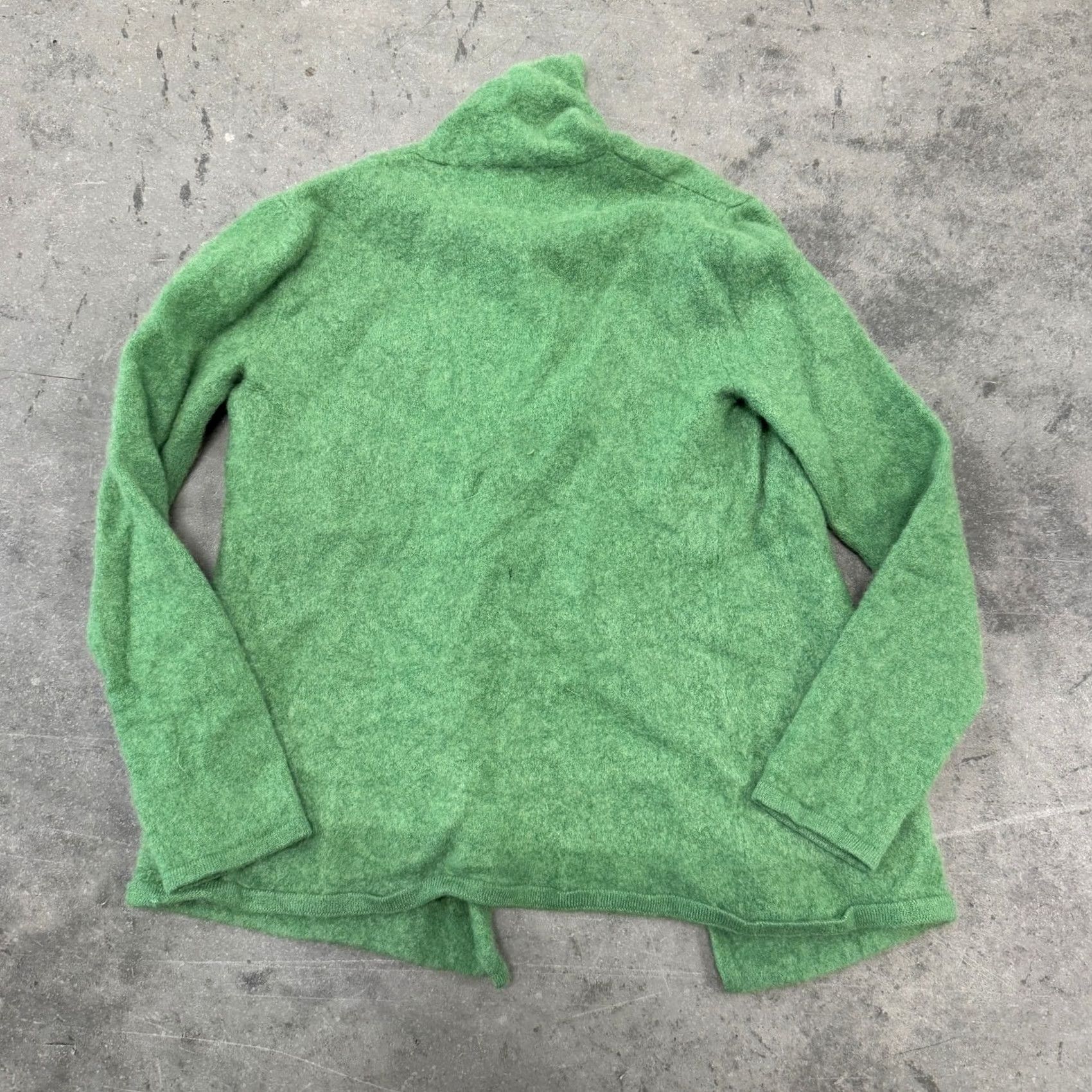 Neiman Marcus VINTAGE Neiman Marcus Cashmere Collection Green Longsleeve Open Cardigan S Women Size S / US 4 / IT 40 - 2 Thumbnail