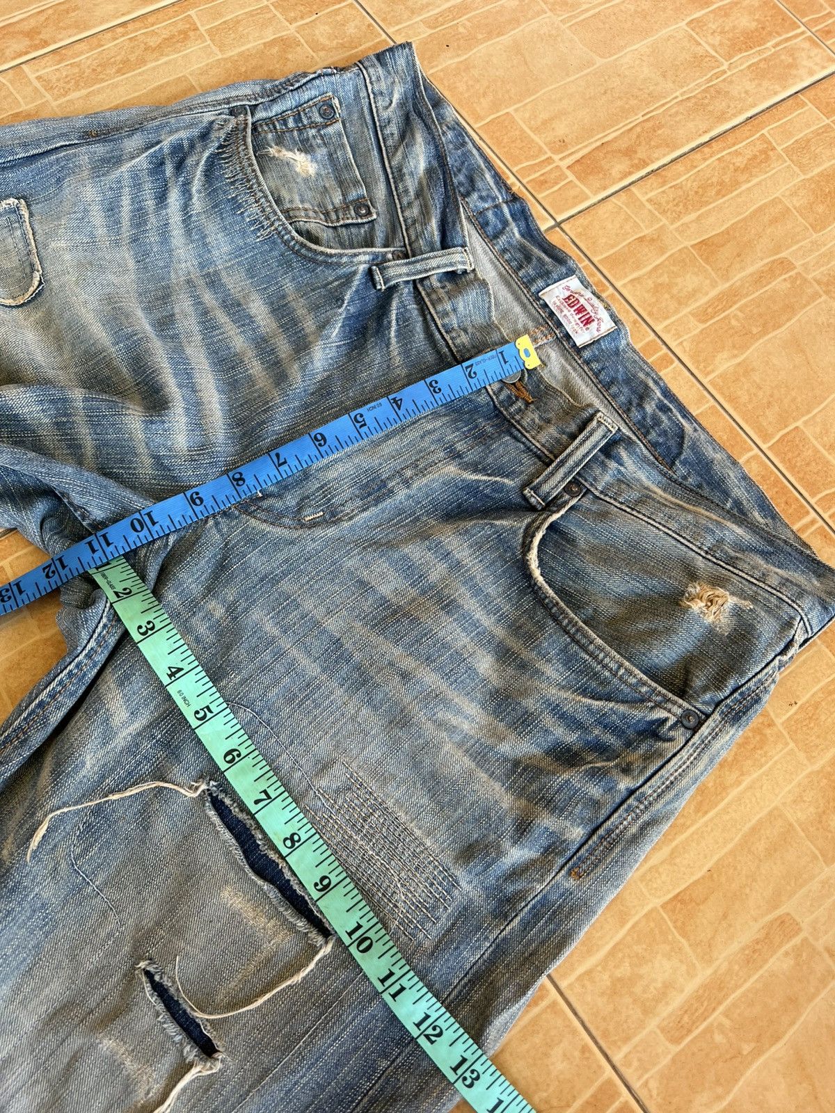 Edwin Vintage Edwin Distress Mud Wash Jean Size US 38 / EU 54 - 4 Thumbnail