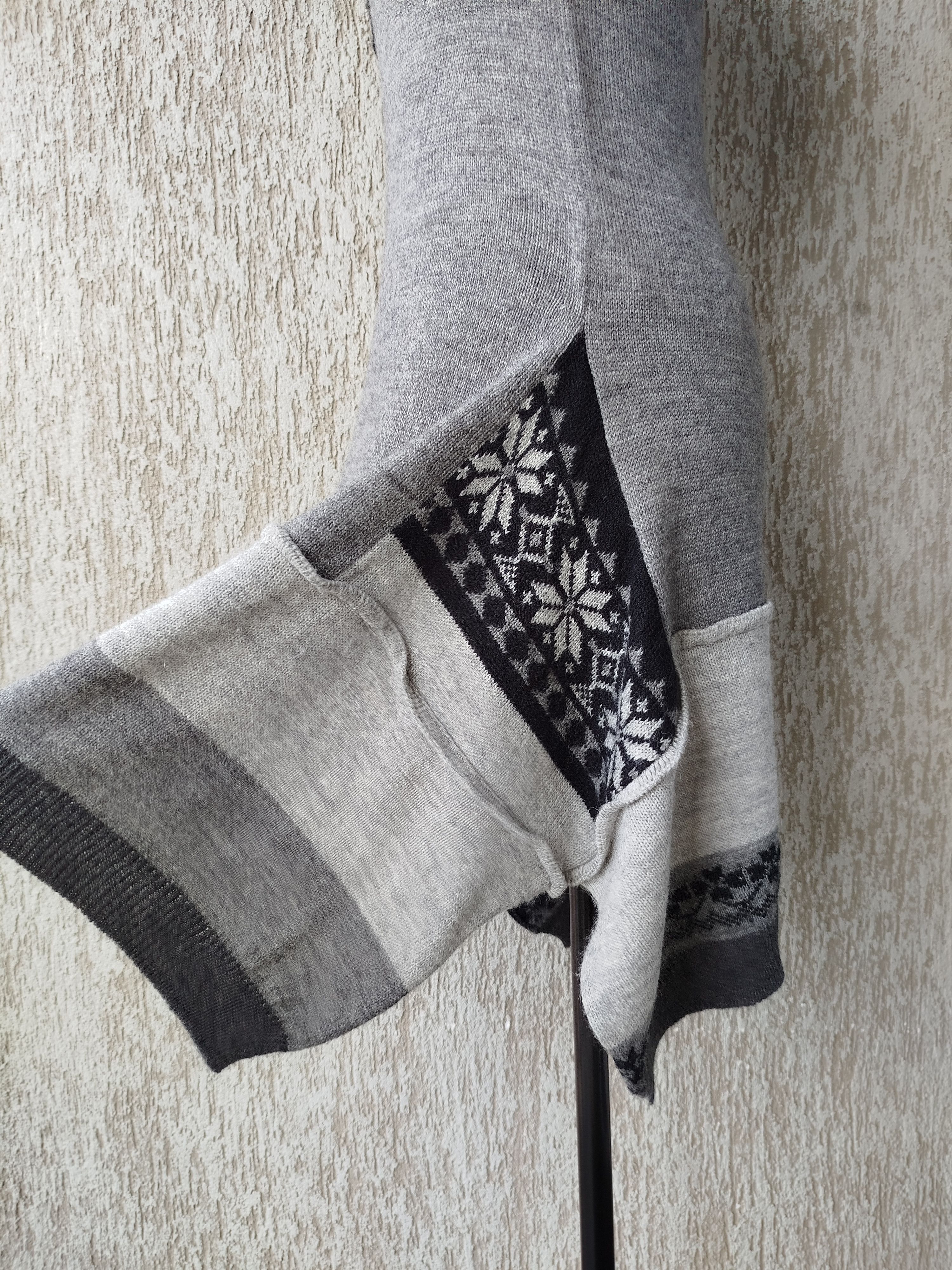 Marithe + Francois Girbaud High Use by Claire Campbell Dress Knit Alpaca Fair Isle Size M / US 6-8 / IT 42-44 - 6 Thumbnail