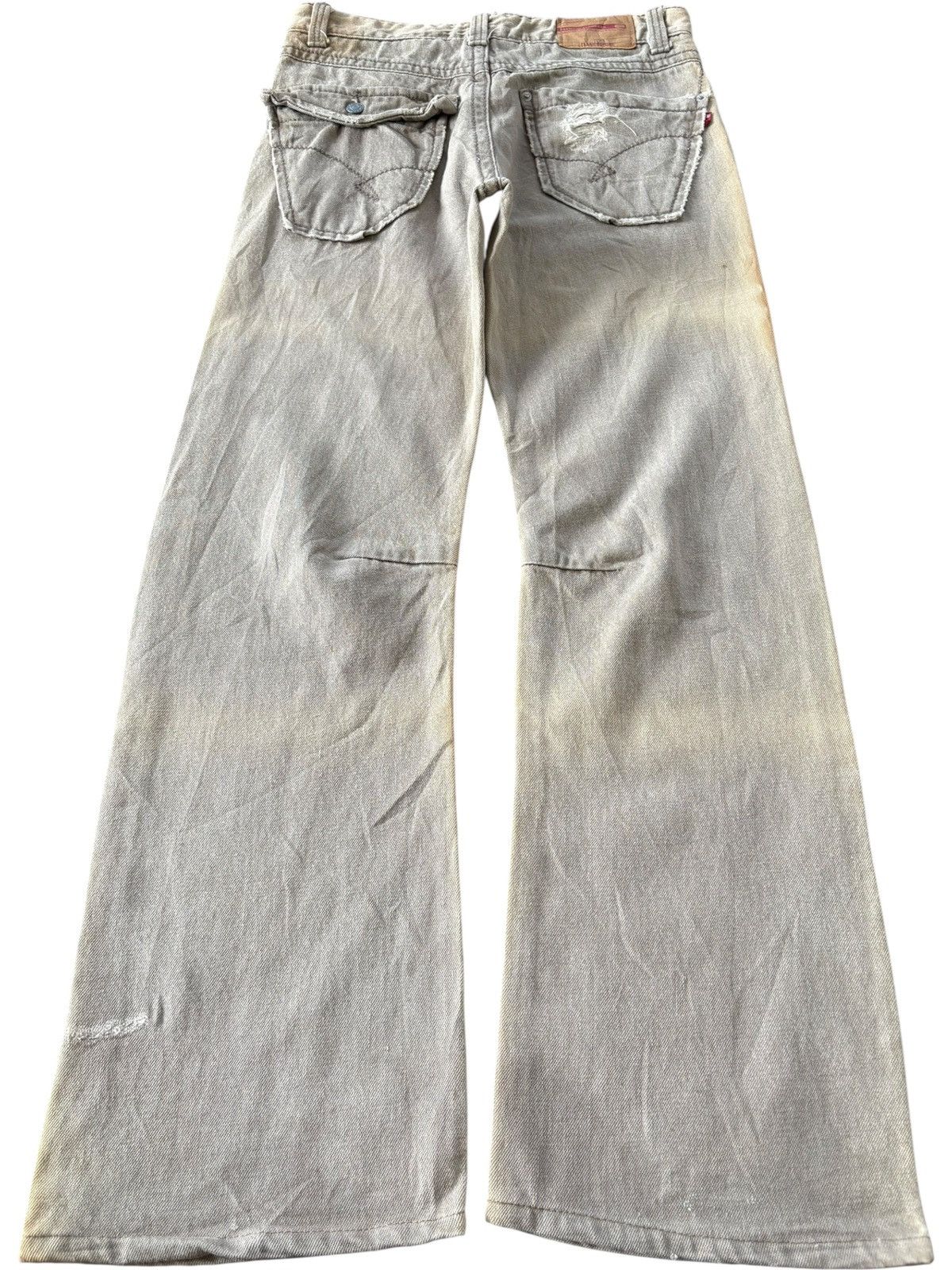 Tornado Mart Vintage Japanese Flash Report Curved Leg Bootcut Jeans Size US 31 - 2 Thumbnail