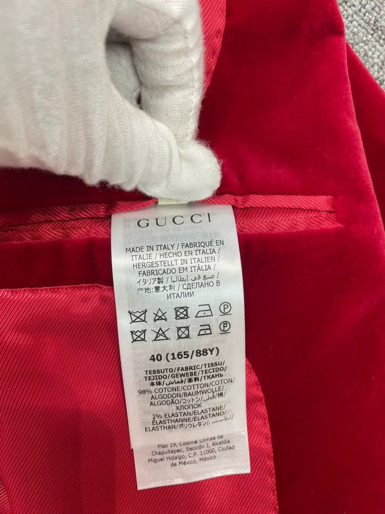 Gucci Gucci Velvet casual suit jacket Size S / US 4 / IT 40 - 5 Thumbnail