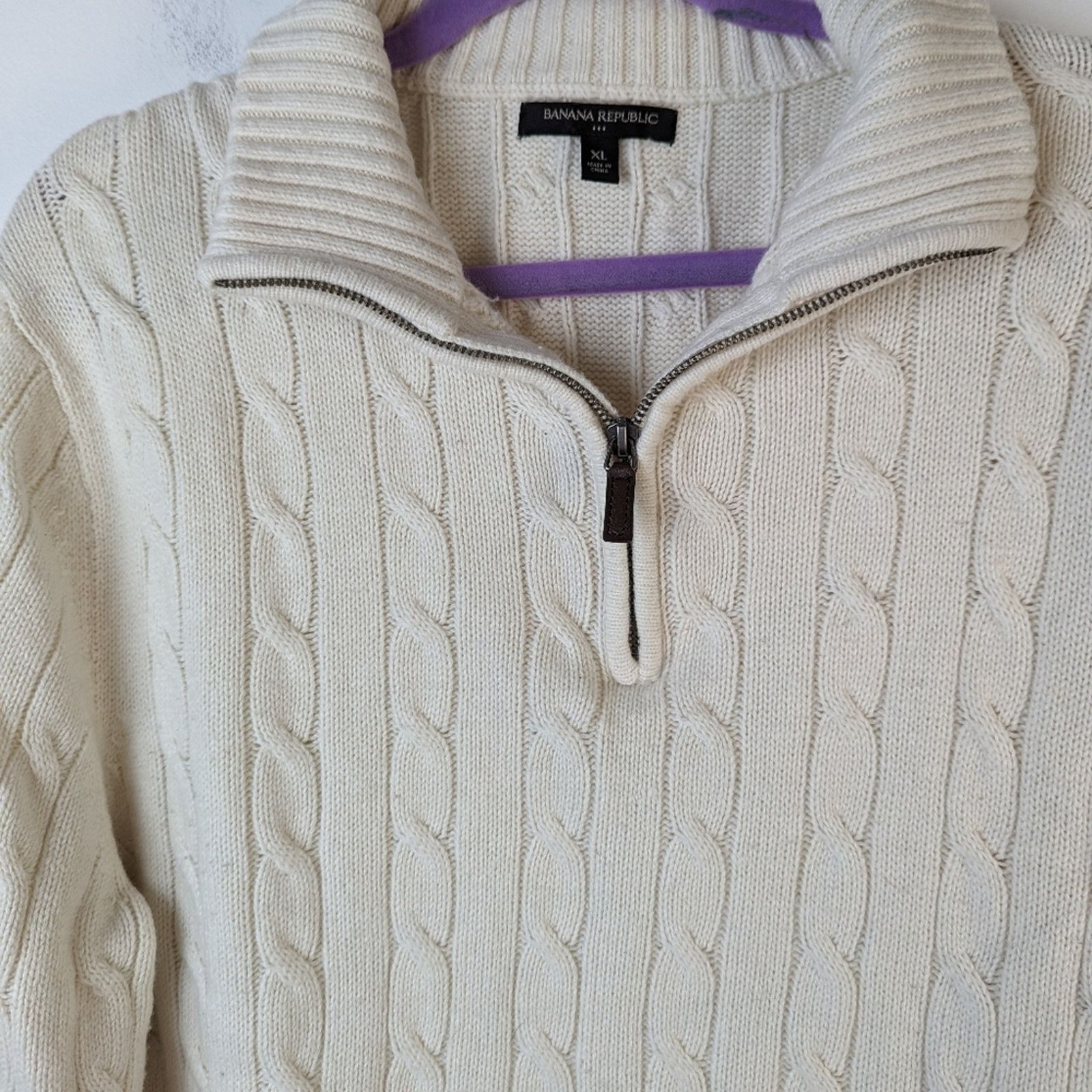Banana Republic Banana Republic Cable Knit Sweater - XL Size US XL / EU 56 / 4 - 3 Thumbnail