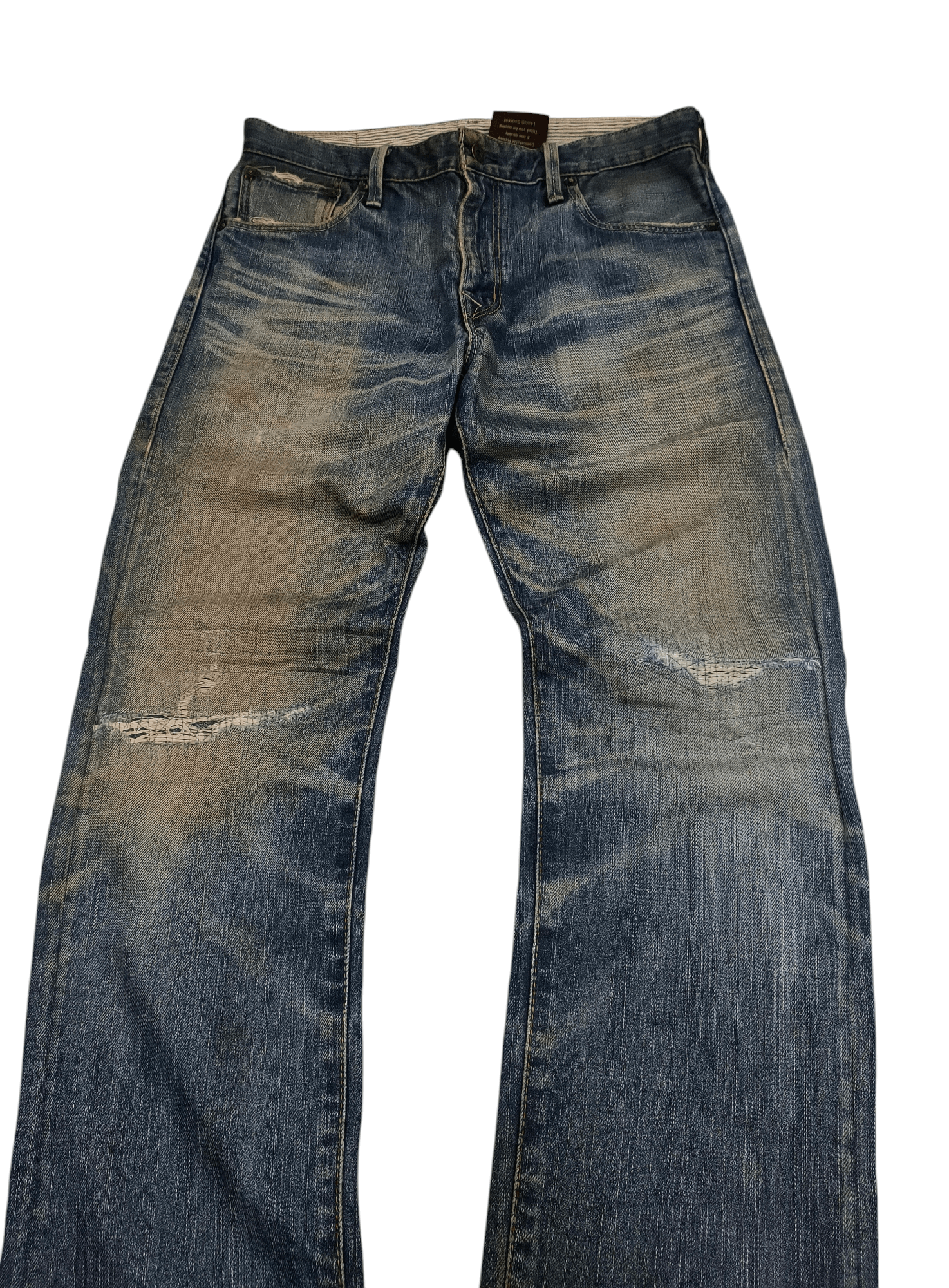 Levi's 💥 Flared Levi's 522 Buckle Back Distressed💥 Size US 32 / EU 48 - 2 Thumbnail