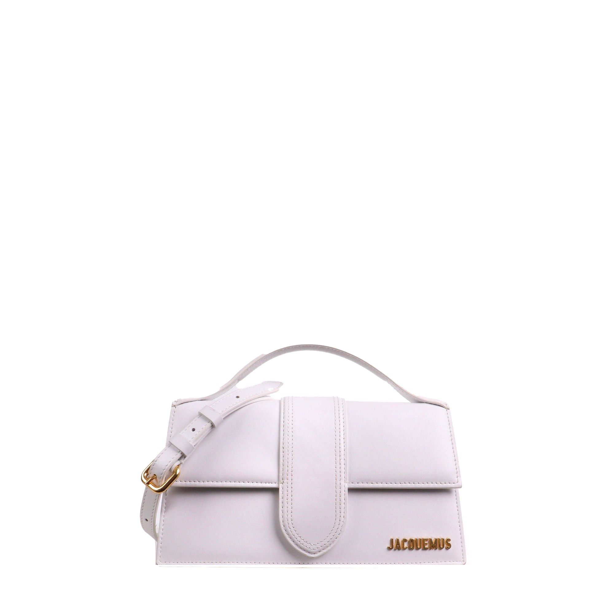 Jacquemus JACQUEMUS - Le Grand Bambino Jacquemus shoulder bag in white leather Size ONE SIZE - 1 Thumbnail