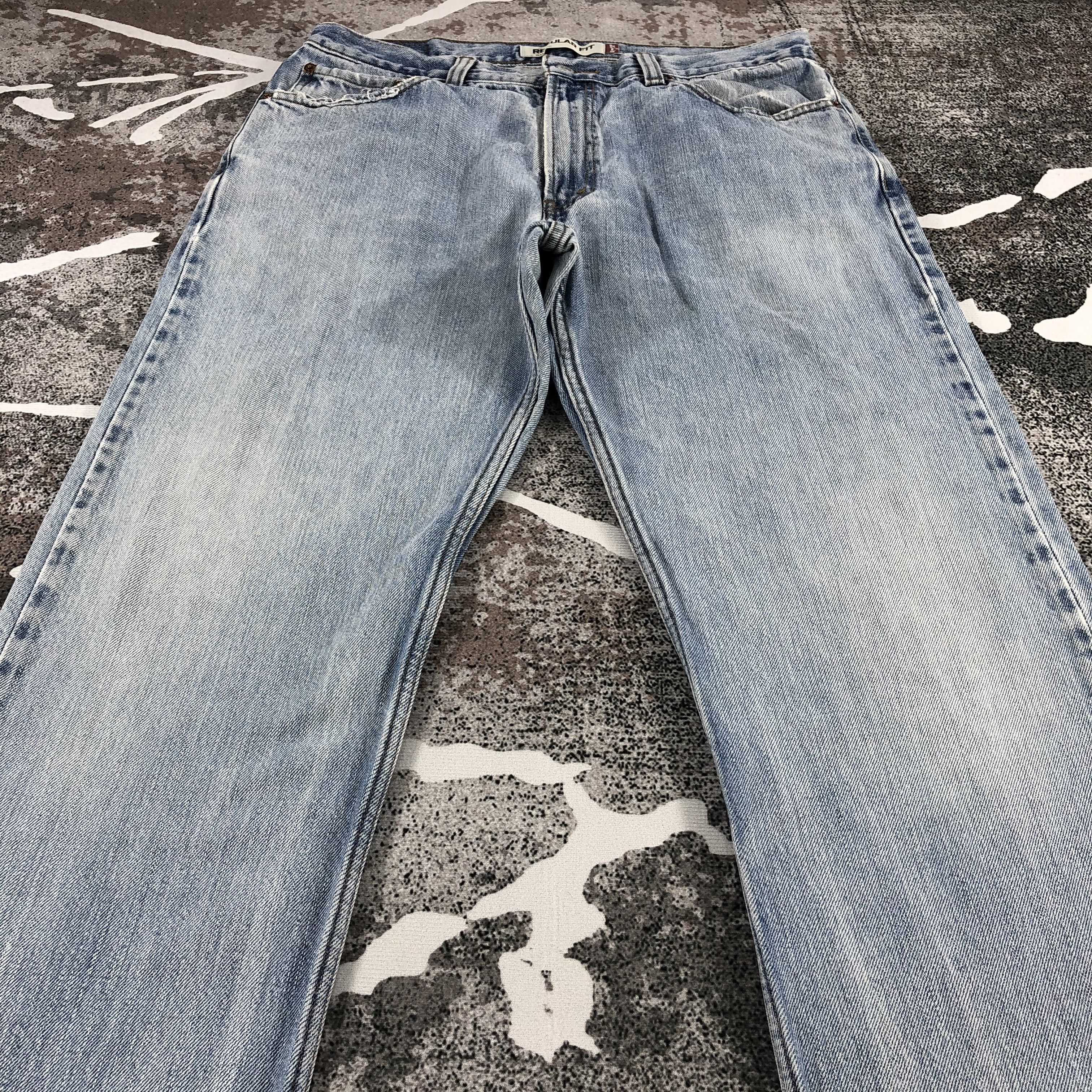 Levi's Vintage Levis 505 Jeans Stone Wash Denim KJ597 Size US 34 / EU 50 - 3 Thumbnail