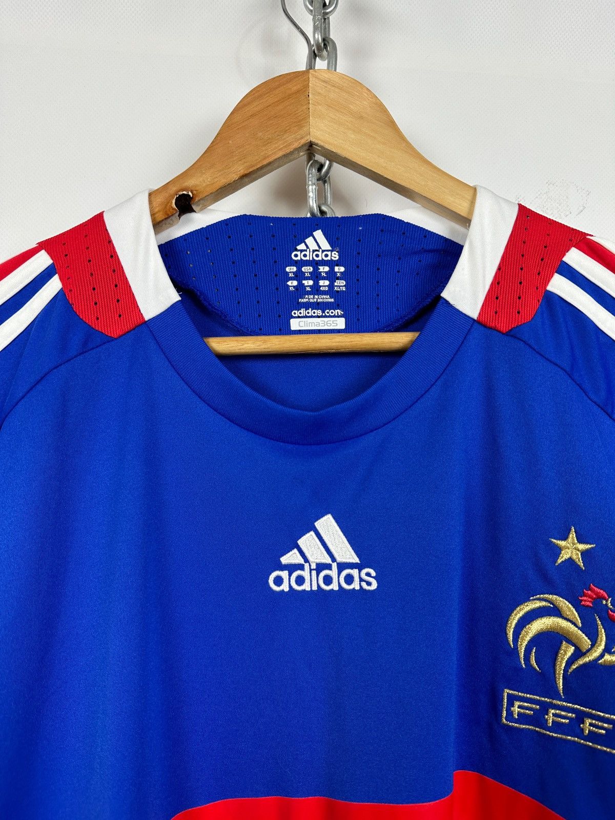 Adidas 2008 Vintage Adidas France National Team Home Soccer Jersey Size US XL / EU 56 / 4 - 6 Thumbnail