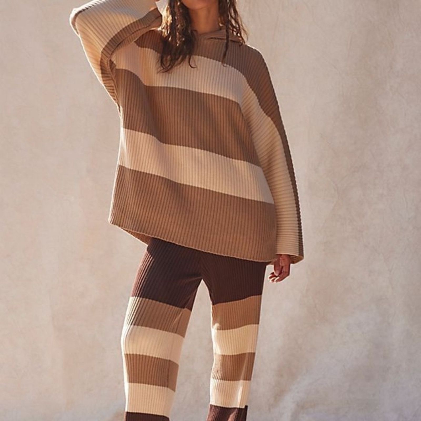 Free People Free People Beach NWT Kami Hooded Sweater Set Womens Small Size S / US 4 / IT 40 - 1 Thumbnail