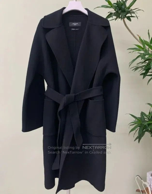 Max Mara MaxMara Stylish Black Women's Coat . Size M / US 6-8 / IT 42-44 - 3 Thumbnail