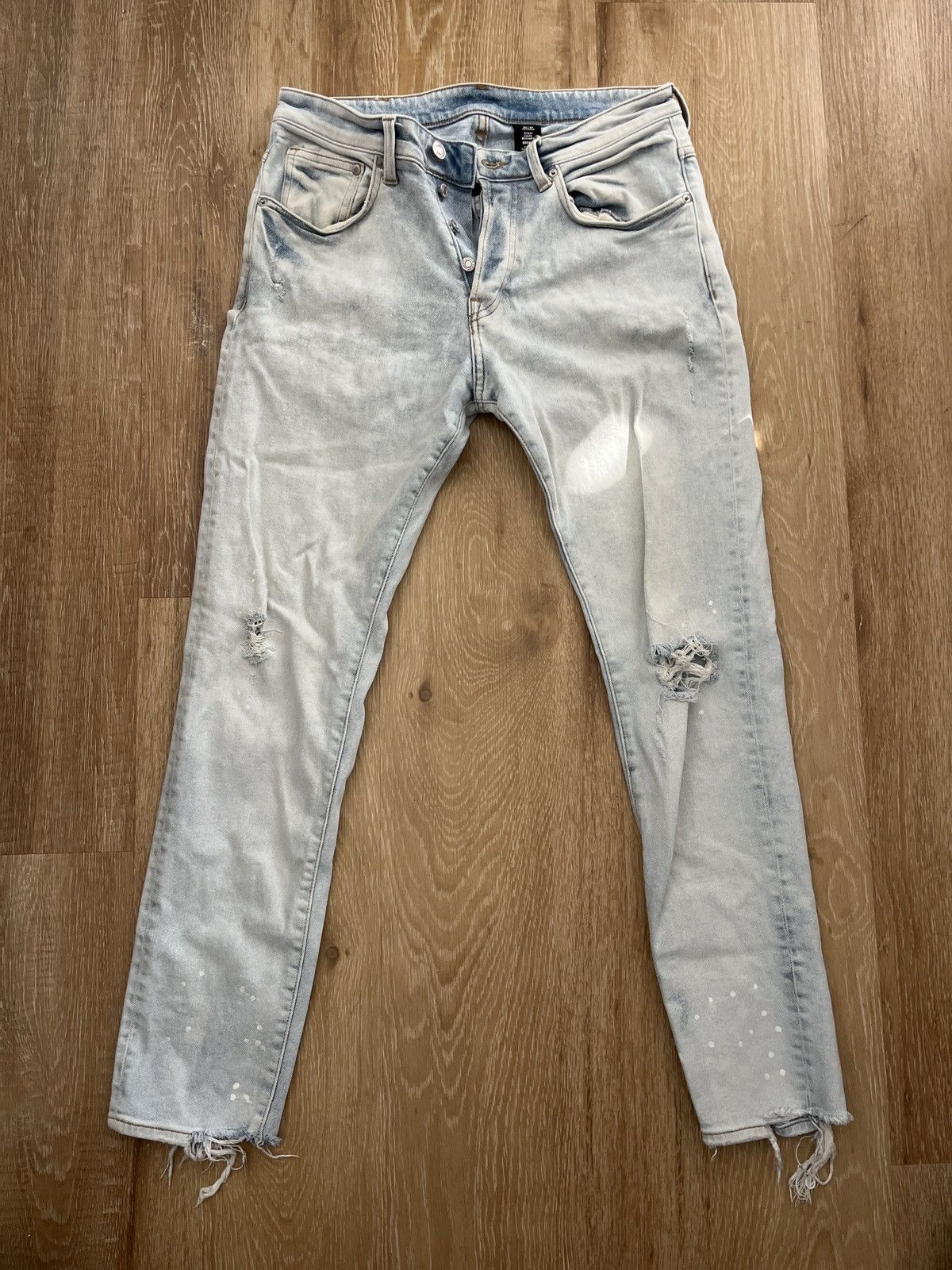 H&M × Vintage Light blue Used H&M Size 32x30 Skinny Denim Pants Size US 32 / EU 48 - 1 Thumbnail