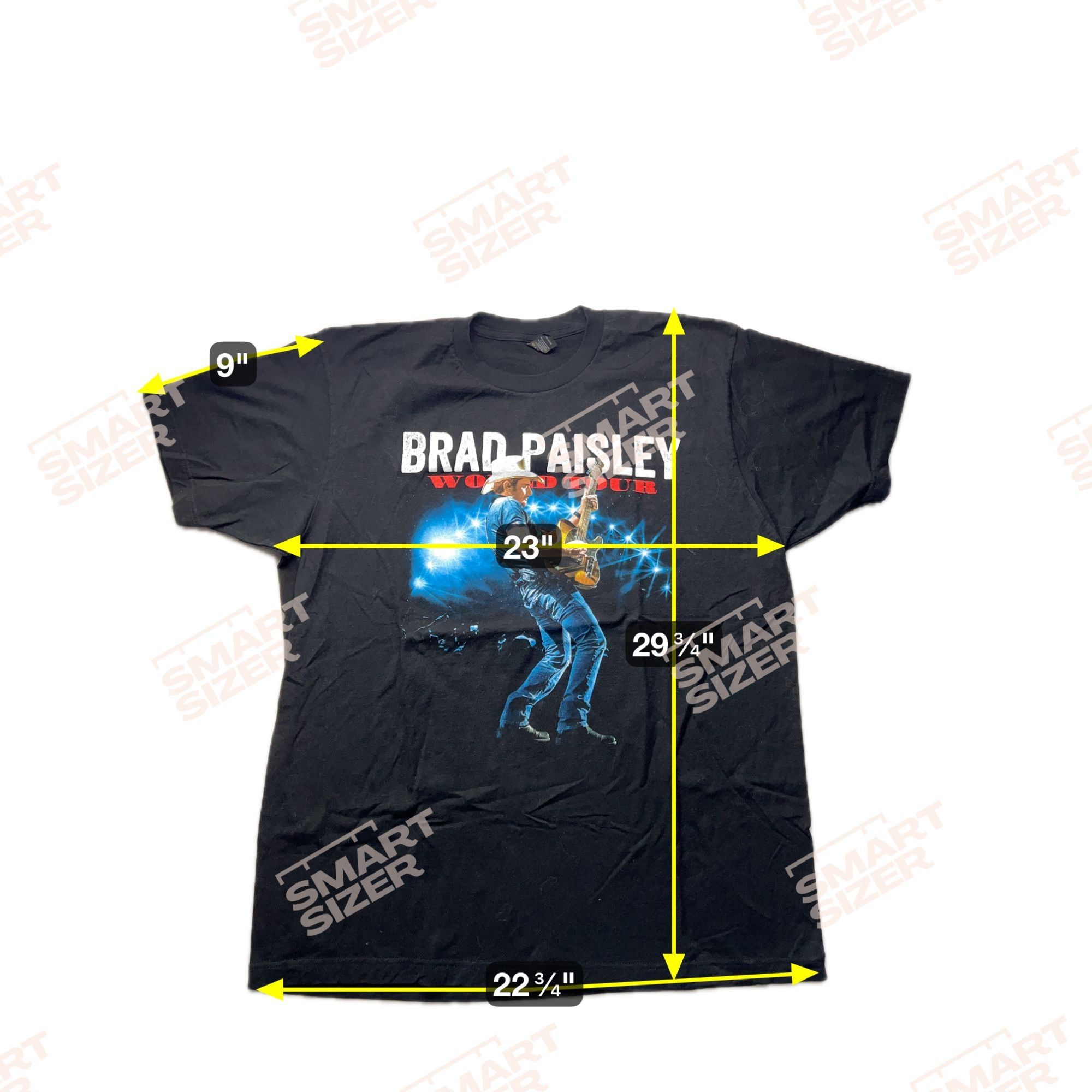 Tultex Brad Paisley World Tour Concert XL T-Shirt Shirt Size US XL / EU 56 / 4 - 6 Thumbnail