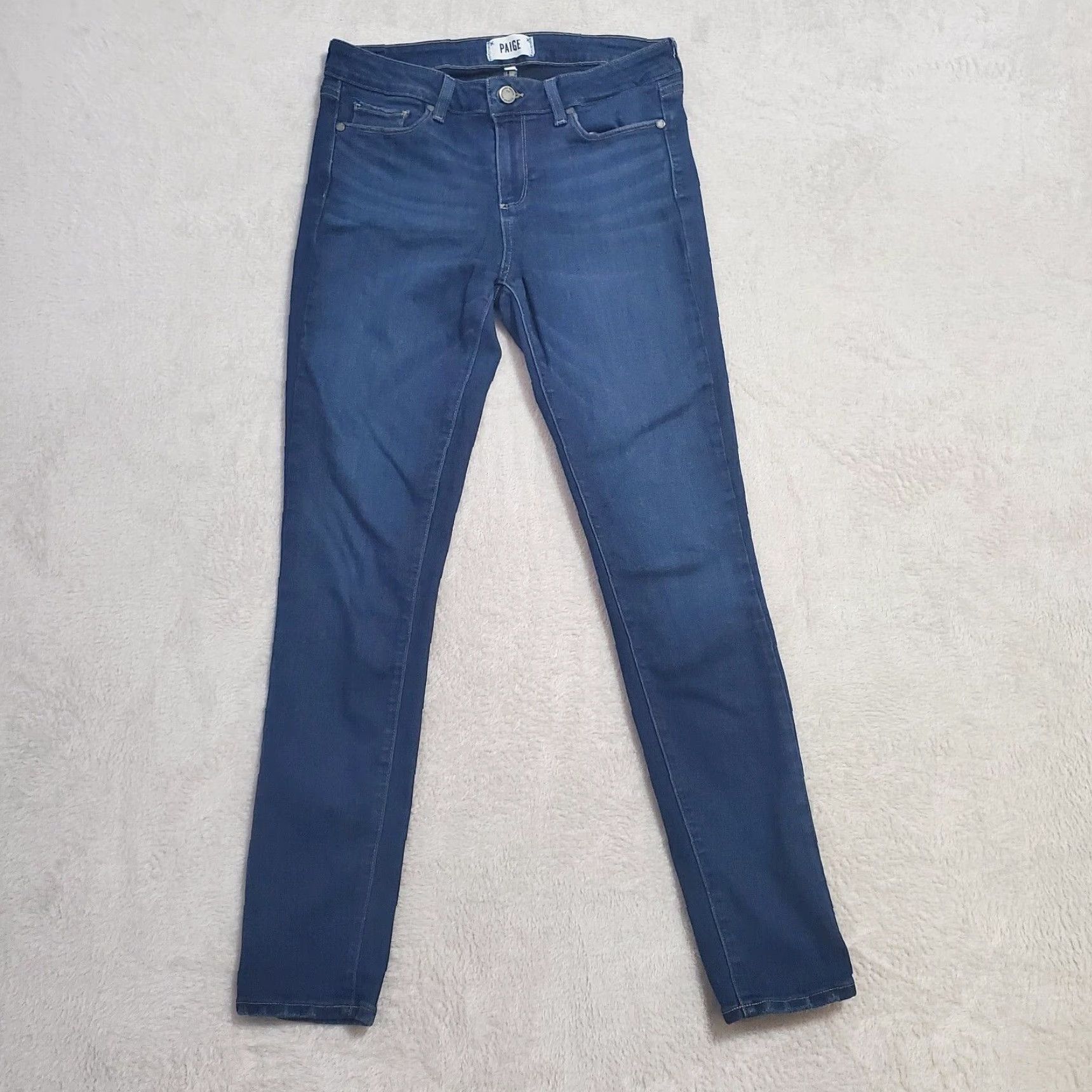Paige Paige Jeans Women’s Size 29 Mid Rise Skinny Stretch Denim Blue Skyline Regular 5-Pocket Womens Jeans Size 29" - 2 Thumbnail
