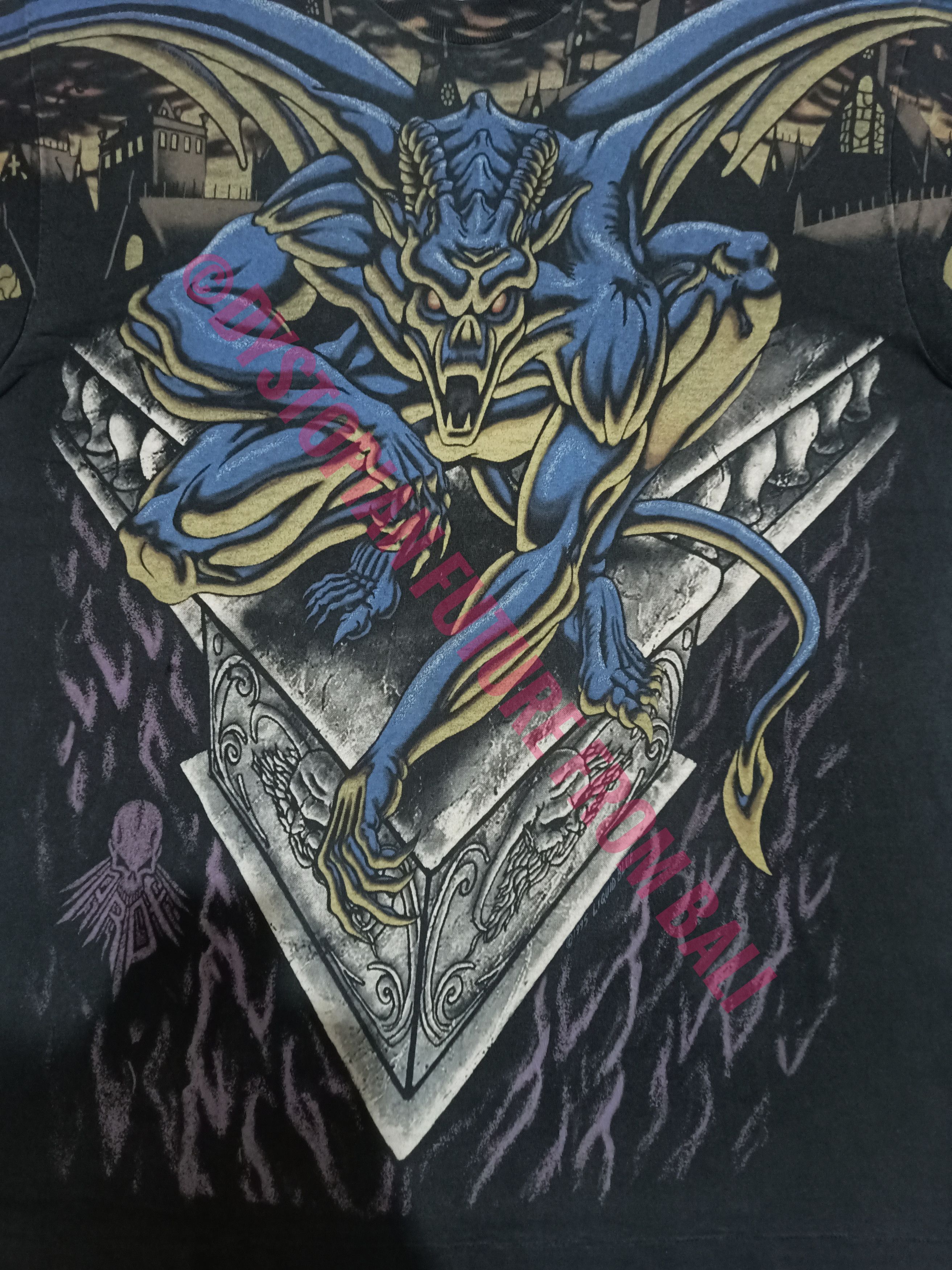 Liquid Blue Vintage 1995 Liquid Blue Gargoyles All Over Print T-shirt Size US XXL / EU 58 / 5 - 3 Thumbnail